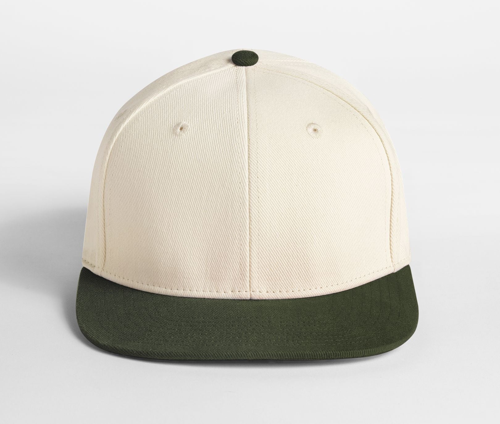 Casquette 6 Pans Contrastée - Natural/dark Olive