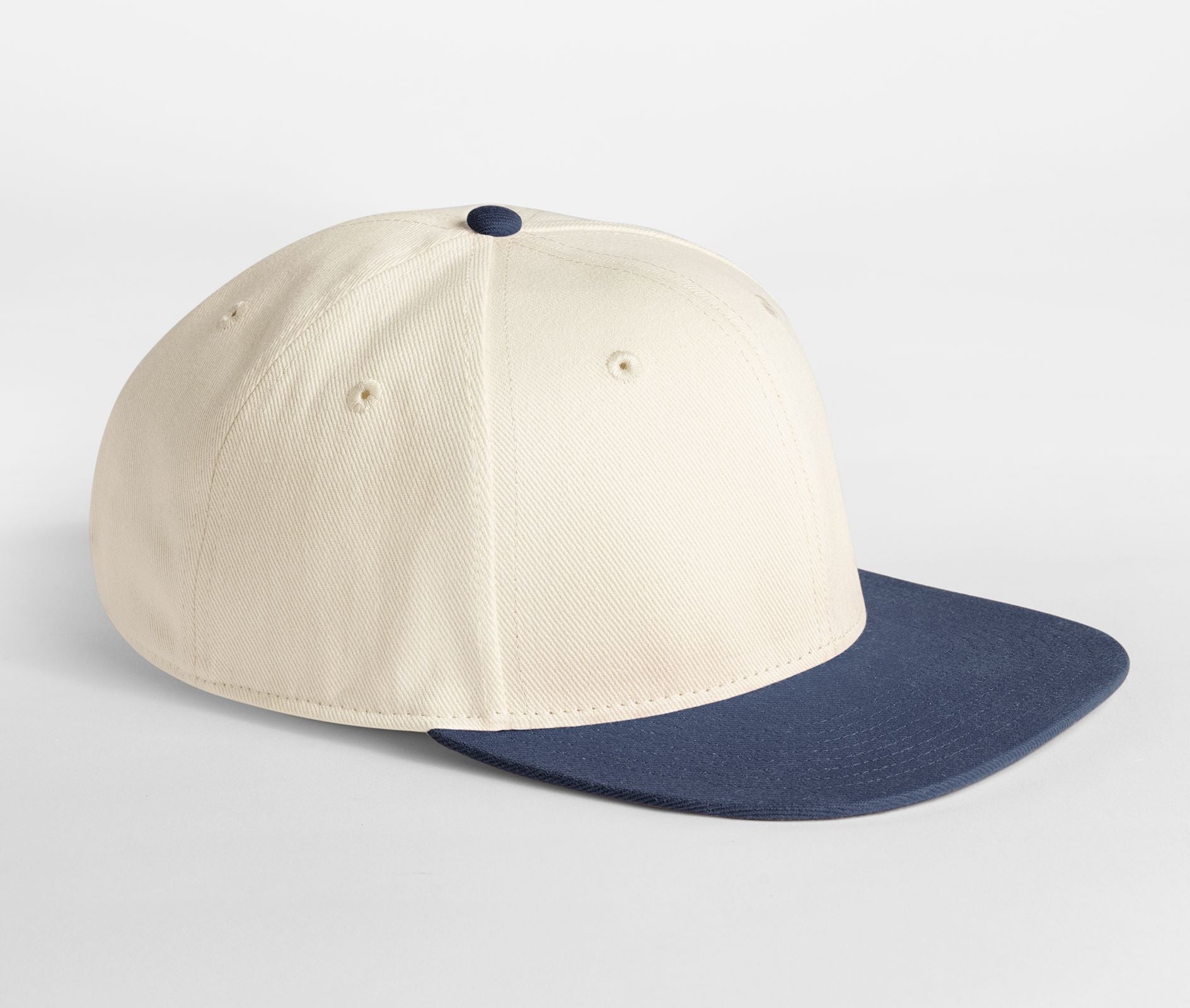 Casquette 6 Pans Contrastée - Natural/navy