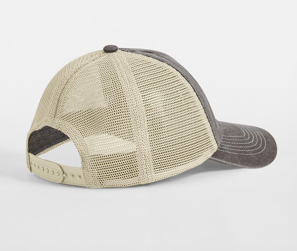 Casquette Trucker 6 Pans - Vintage Brown/stone