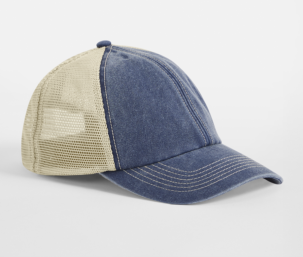 Casquette Trucker 6 Pans - Vintage Denim/stone