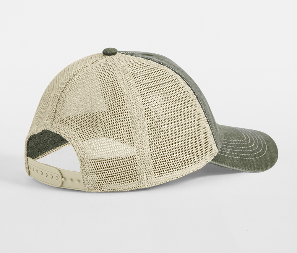 Casquette Trucker 6 Pans - Vintage Olive/stone