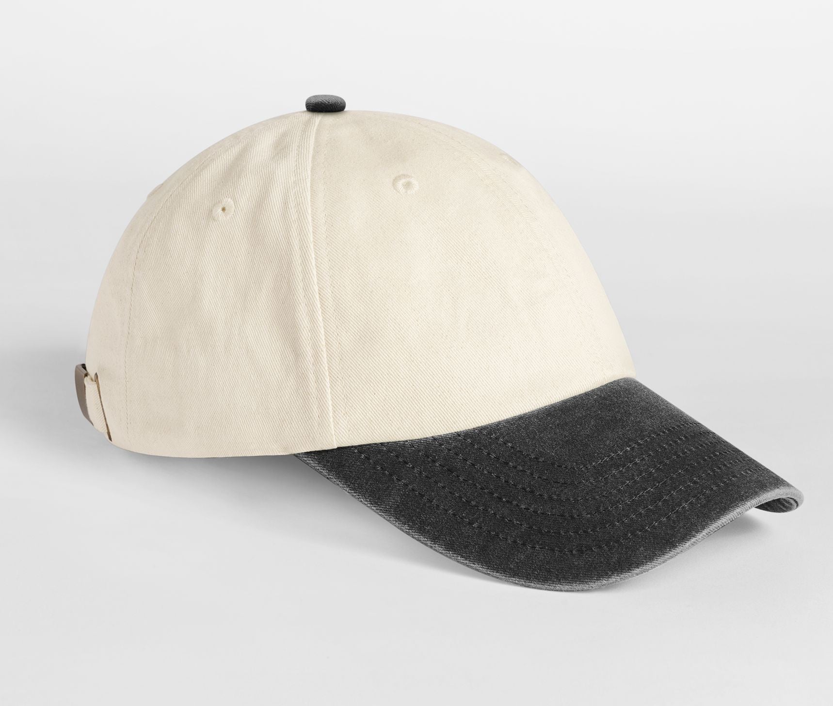 Casquette 6 Pans Contrastée - Natural/vintage Black