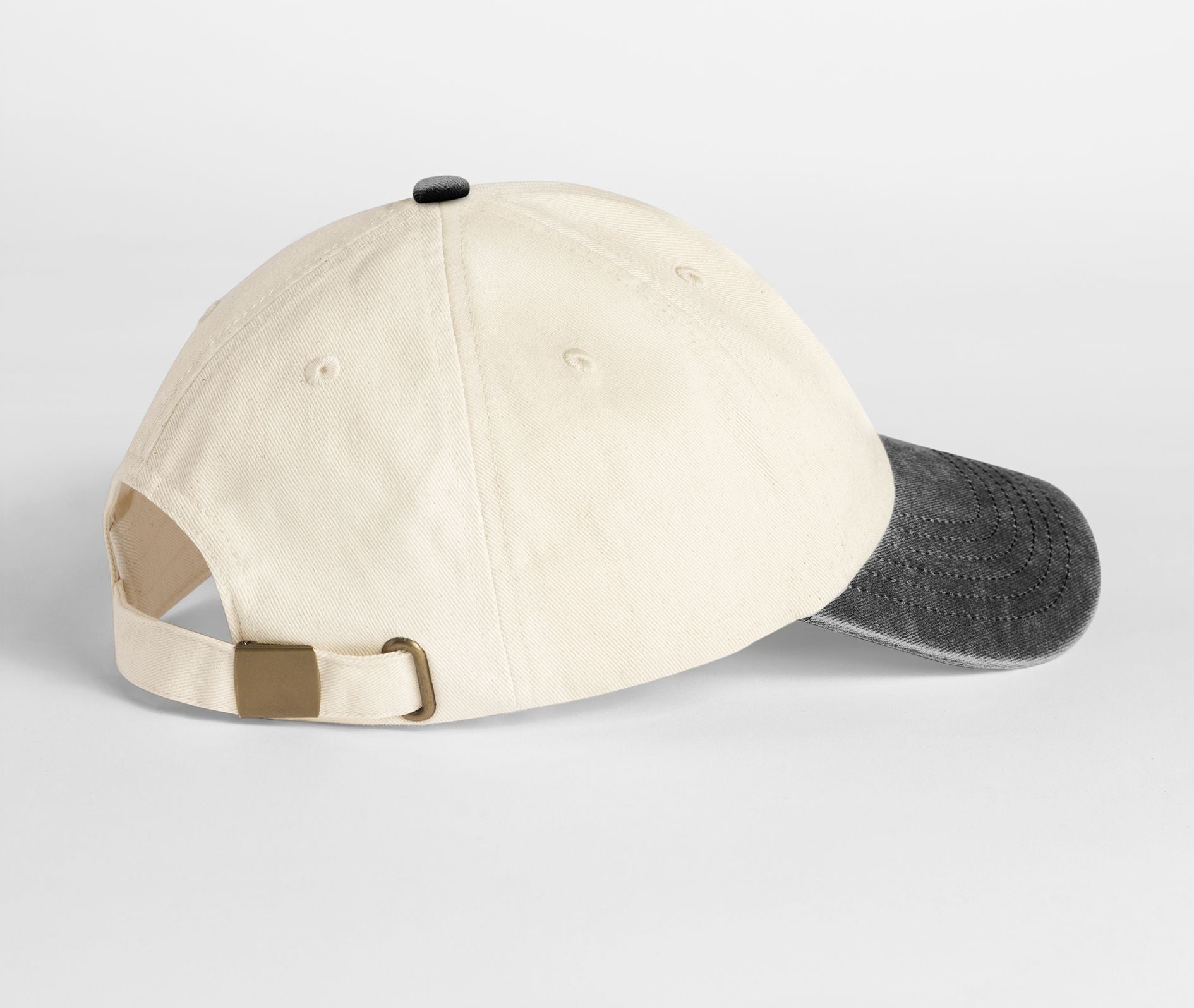 Casquette 6 Pans Contrastée - Natural/vintage Black