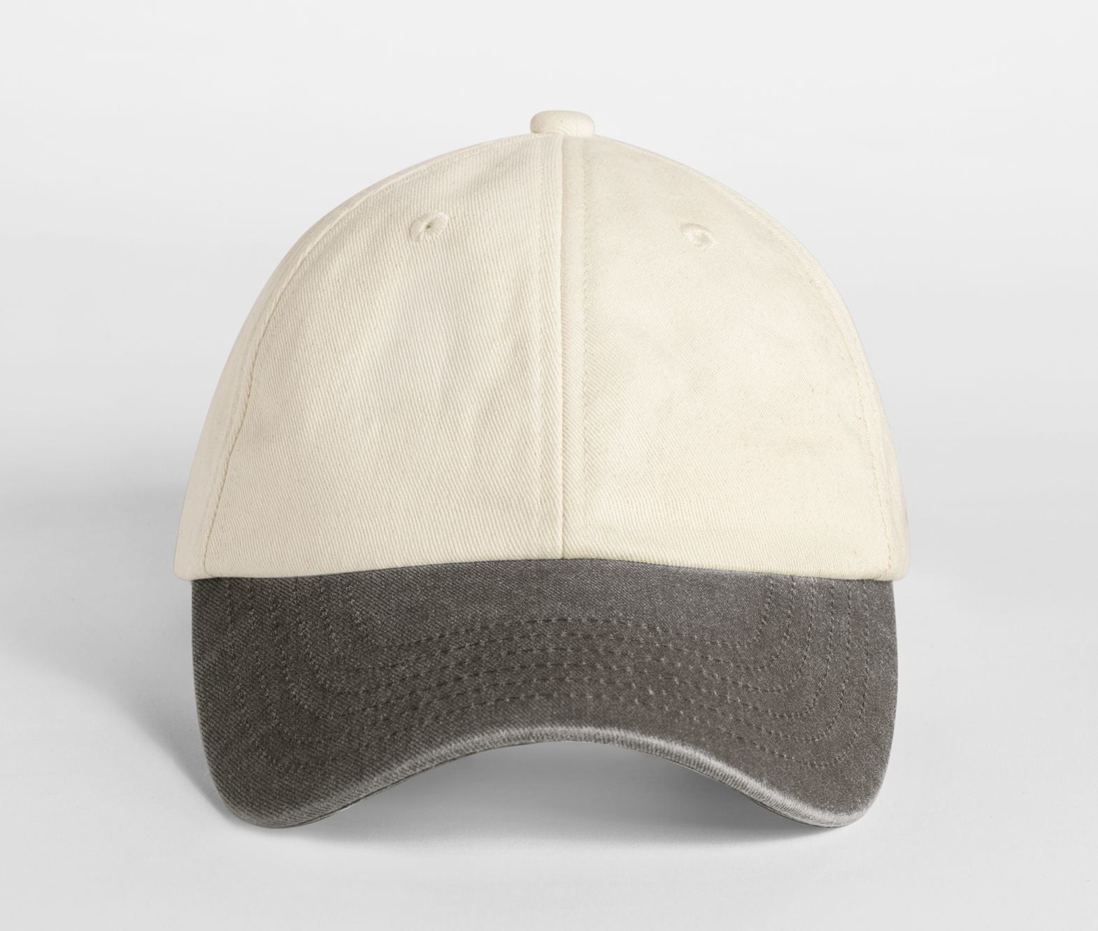 Casquette 6 Pans Contrastée - Natural/vintage Brown
