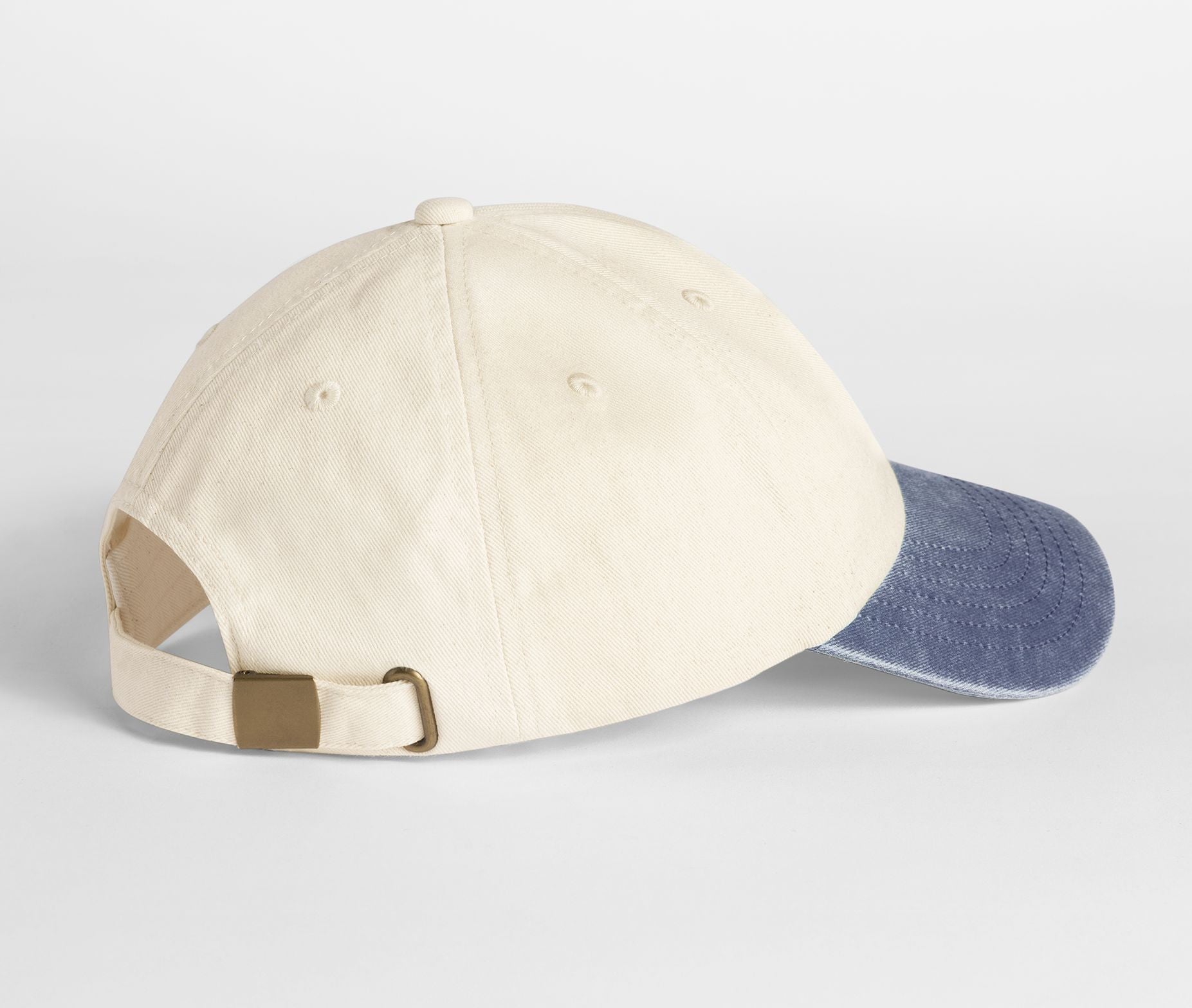 Casquette 6 Pans Contrastée - Natural/vintage Denim