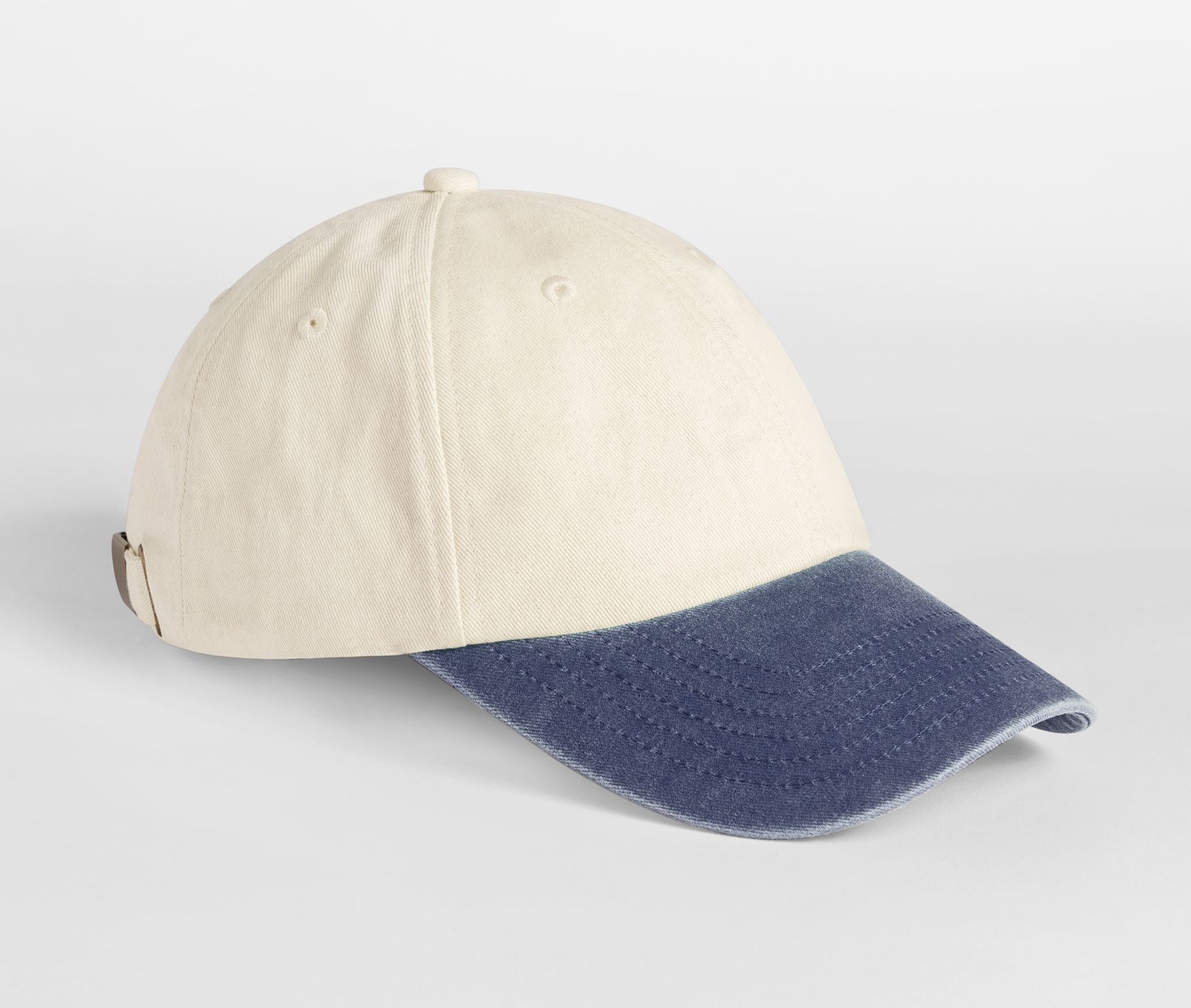 Casquette 6 Pans Contrastée - Natural/vintage Denim