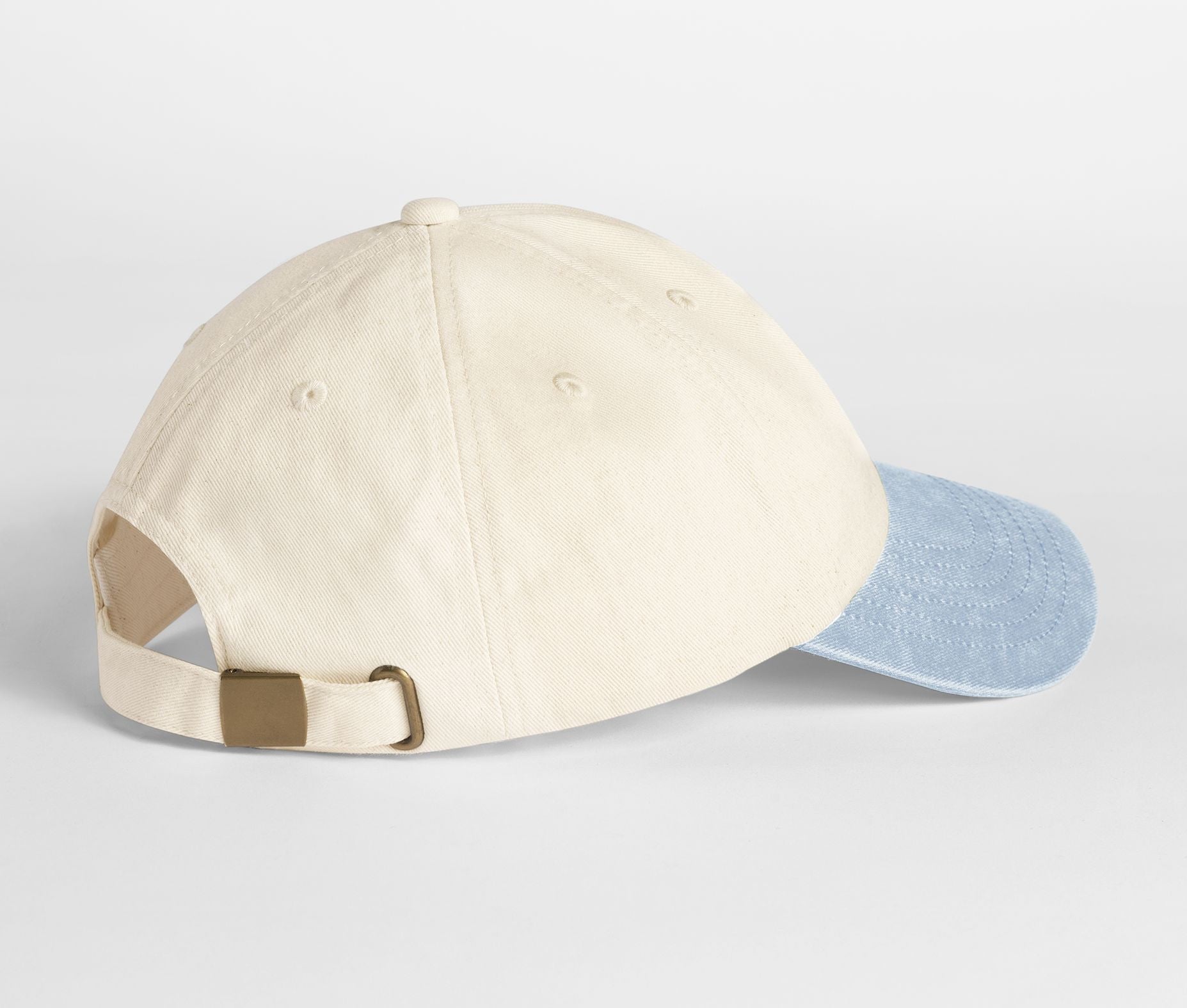 Casquette 6 Pans Contrastée - Natural/vintage Light Blue