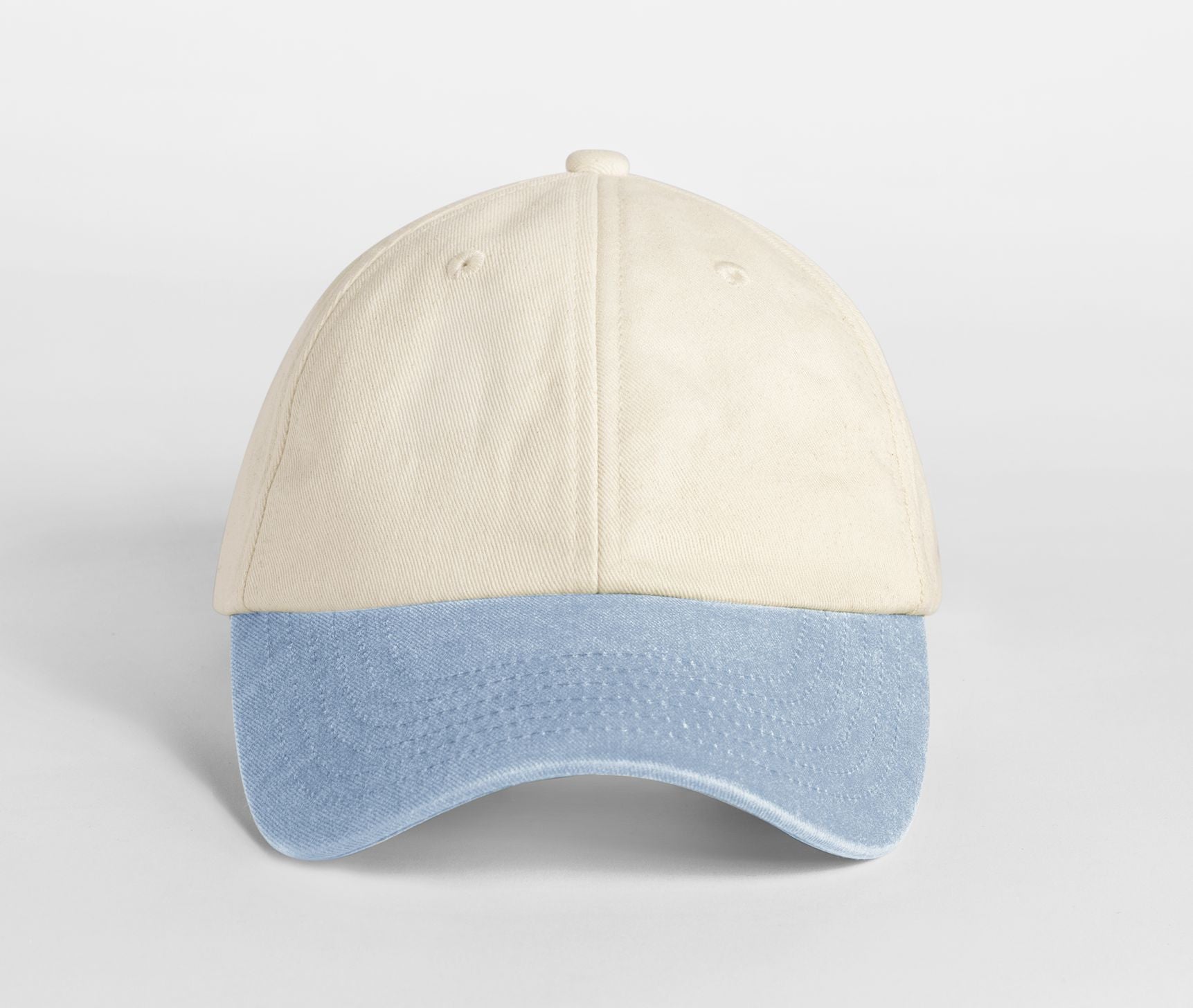 Casquette 6 Pans Contrastée - Natural/vintage Light Blue