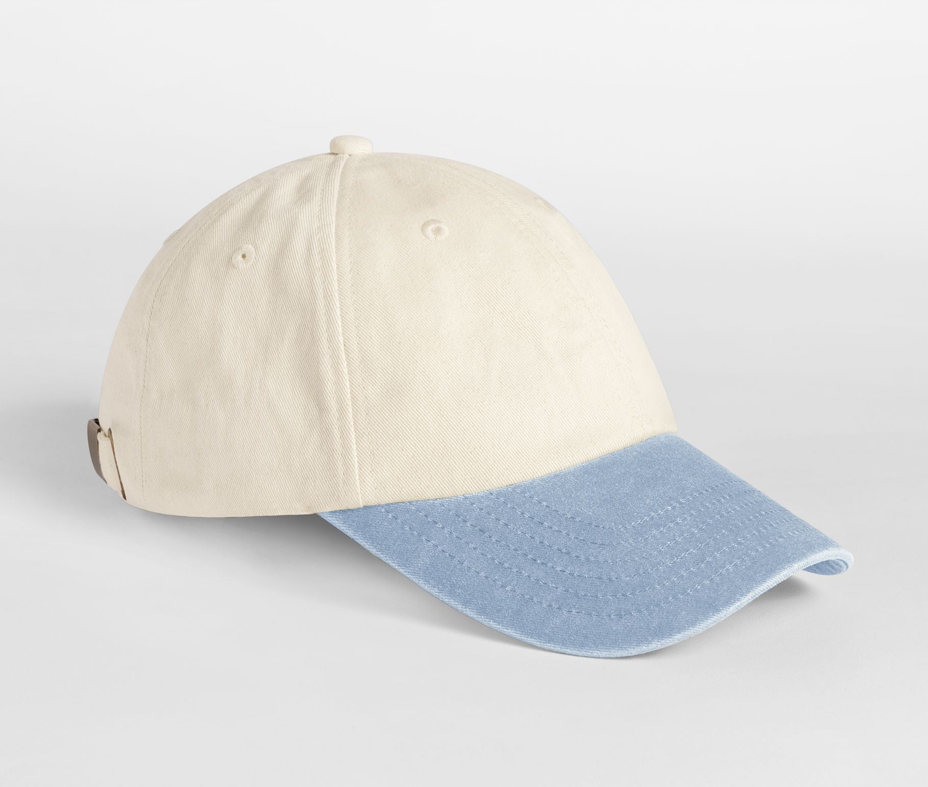 Casquette 6 Pans Contrastée - Natural/vintage Light Blue