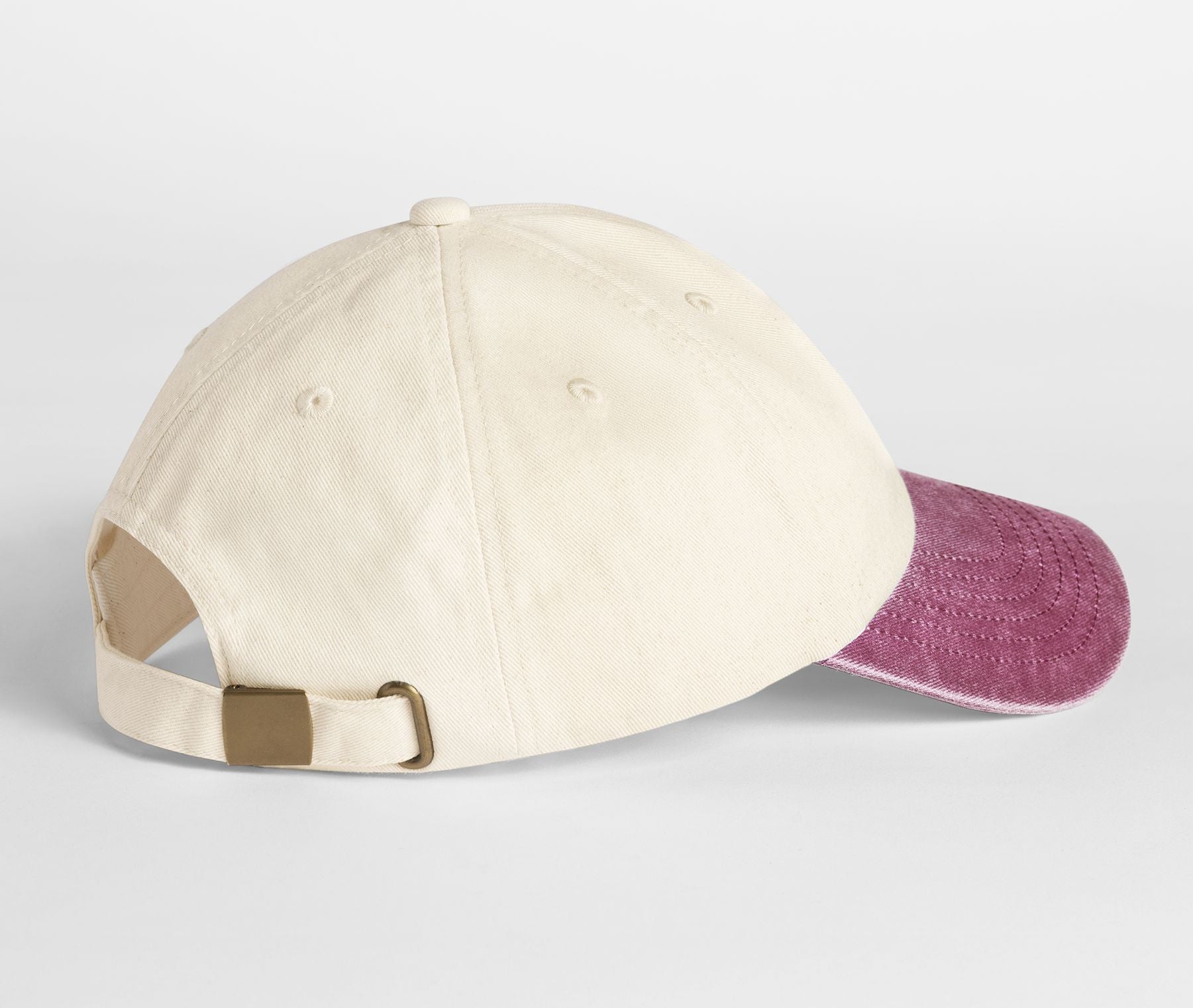 Casquette 6 Pans Contrastée - Natural/vintage Red