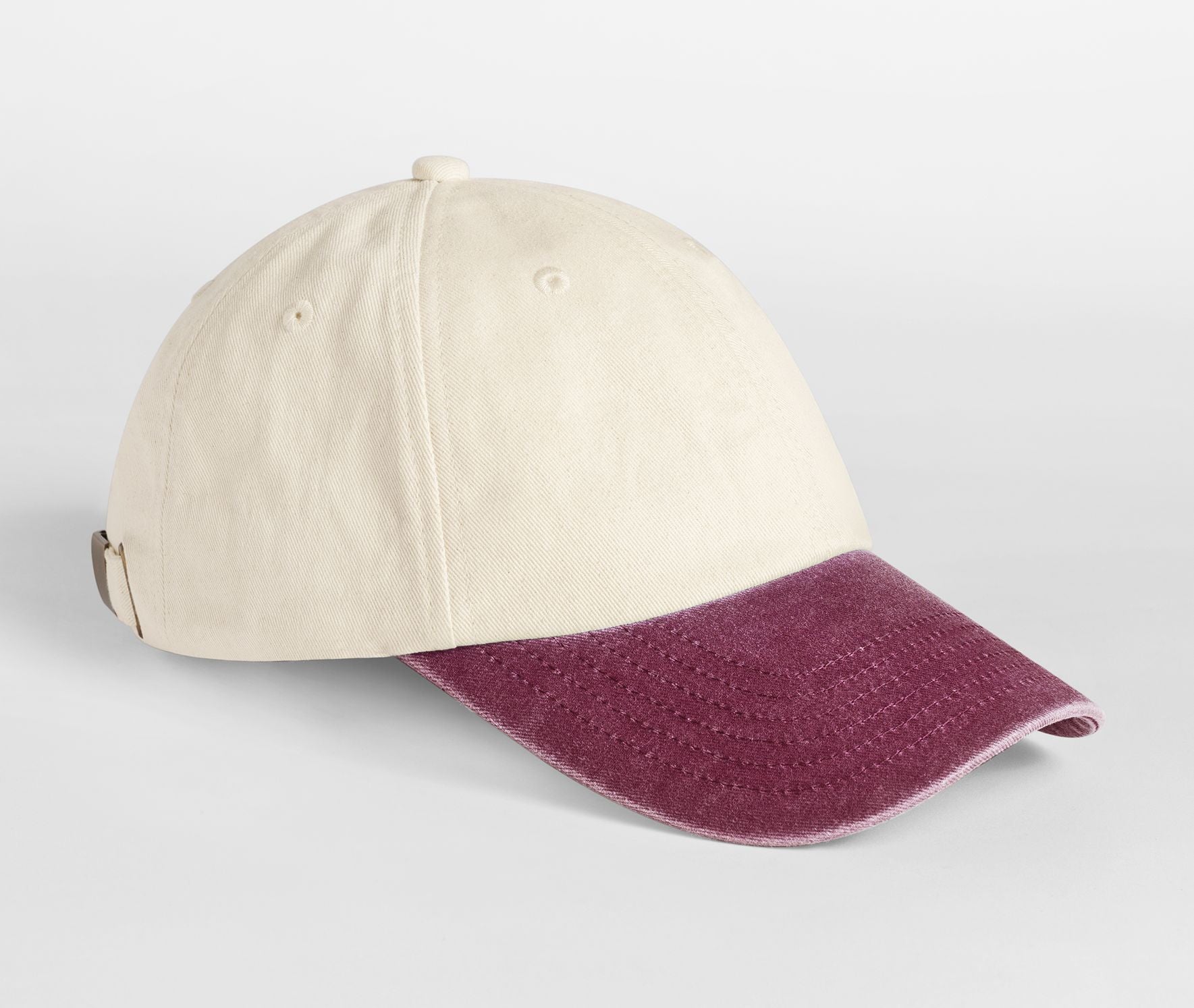 Casquette 6 Pans Contrastée - Natural/vintage Red