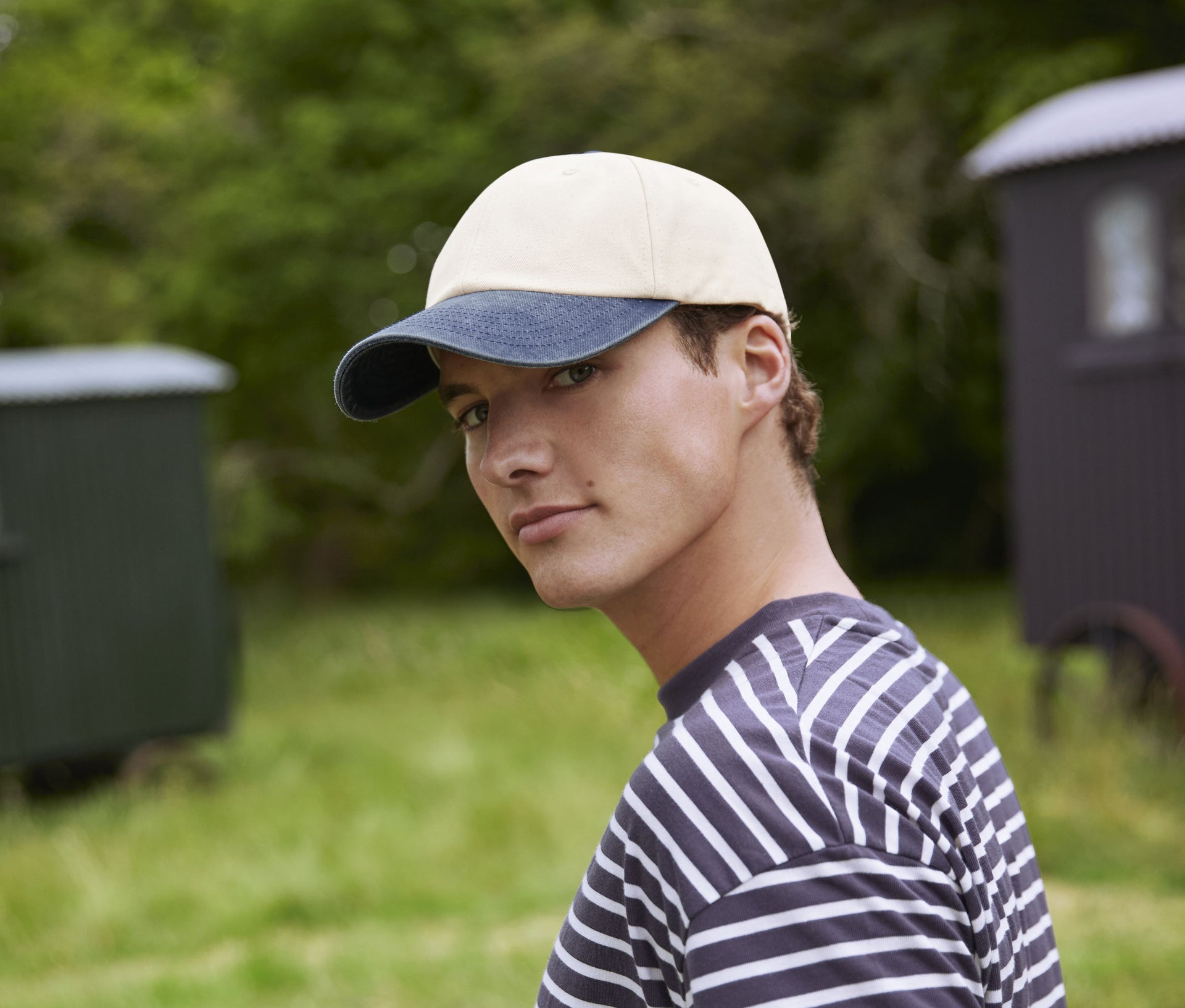Casquette 6 pans contrastée