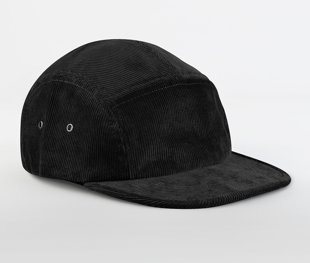 Casquette Camper en Velours Côtelé Organique - Black