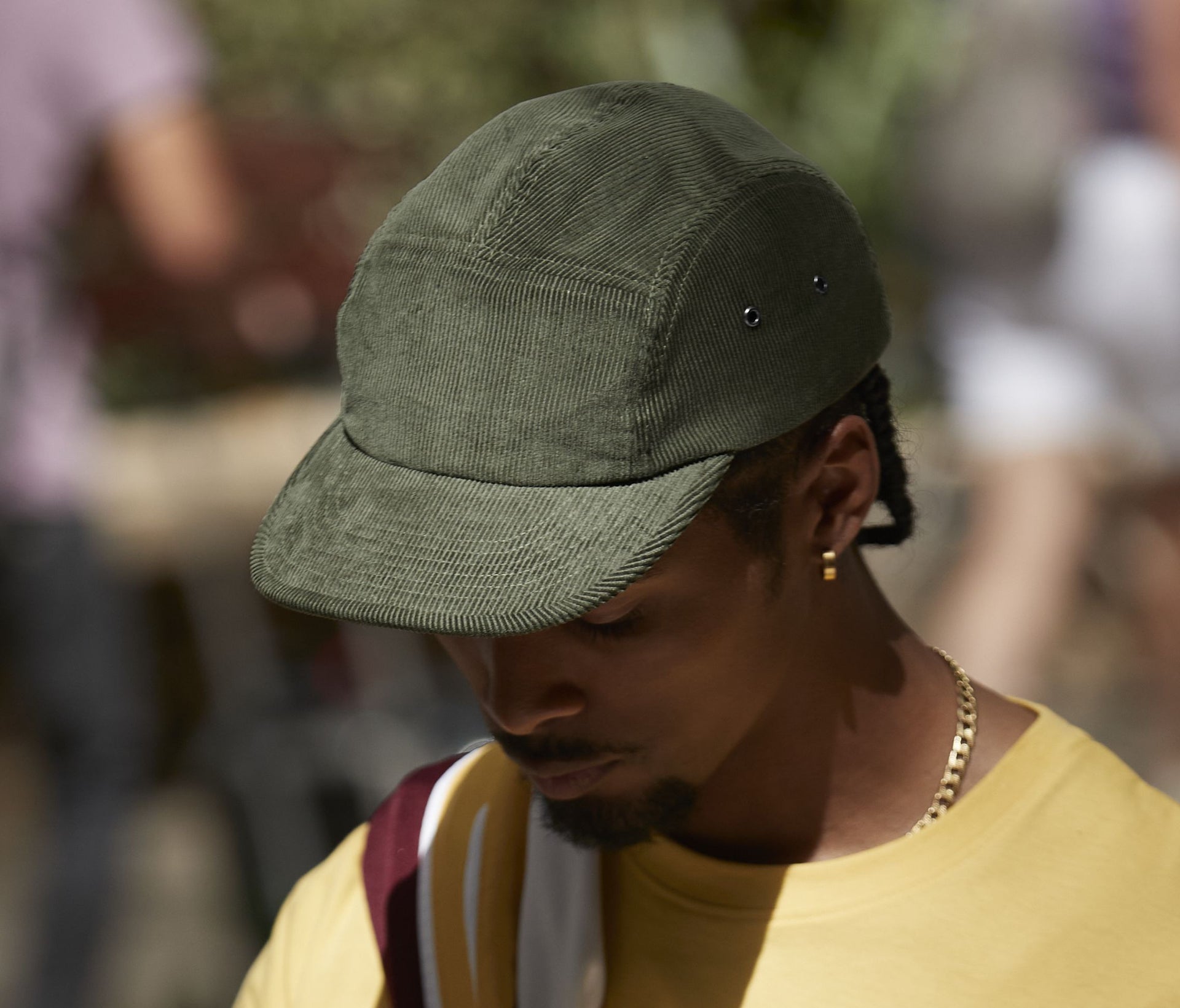 Casquette camper en velours côtelé organique