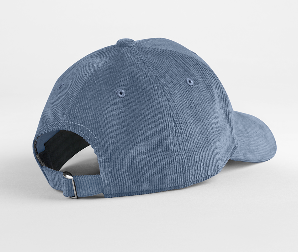 Casquette en Velours Côtelé Organique - Slate Blue