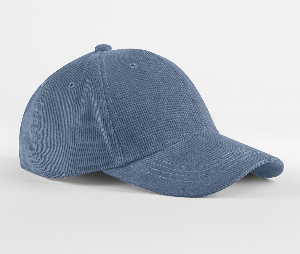 Casquette en Velours Côtelé Organique - Slate Blue