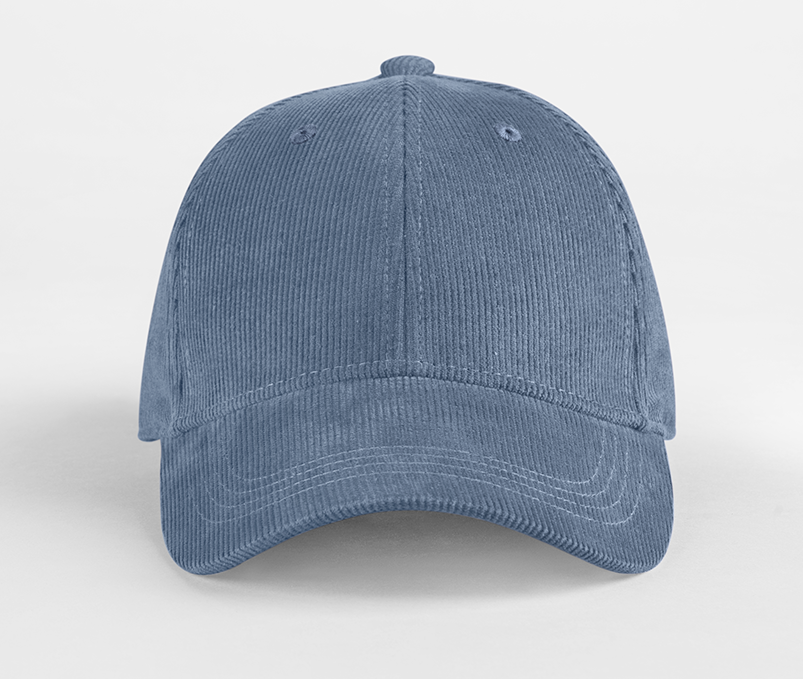 Casquette en Velours Côtelé Organique - Slate Blue