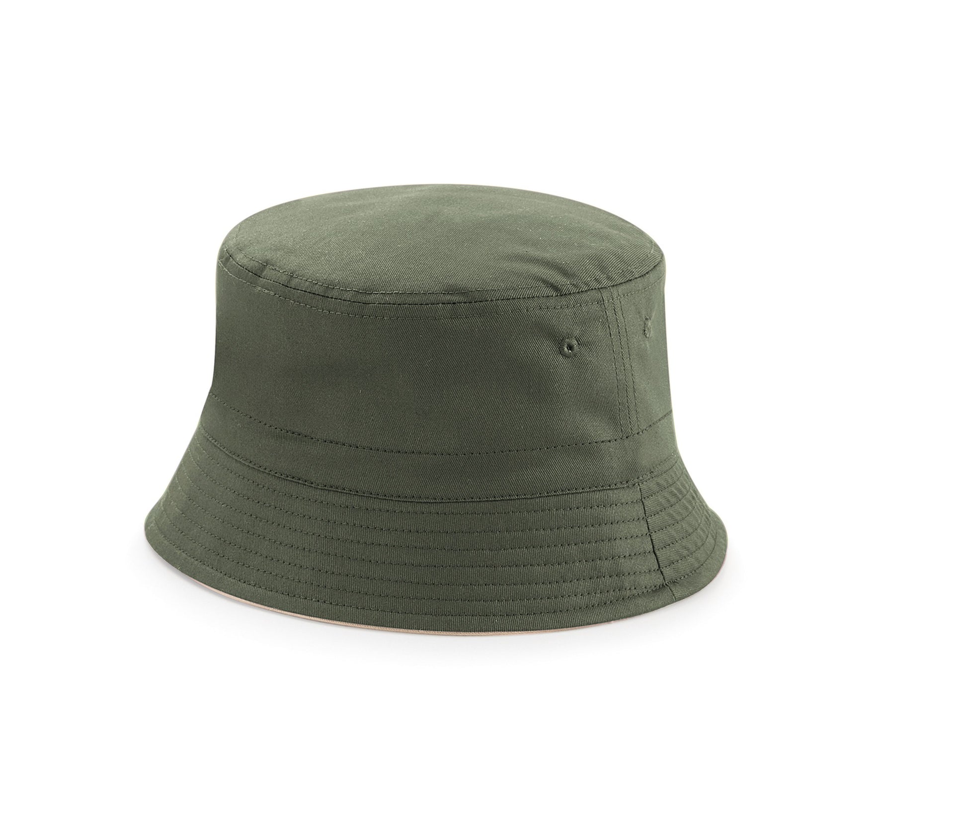 Chapeau Réversible - Olive Green/stone