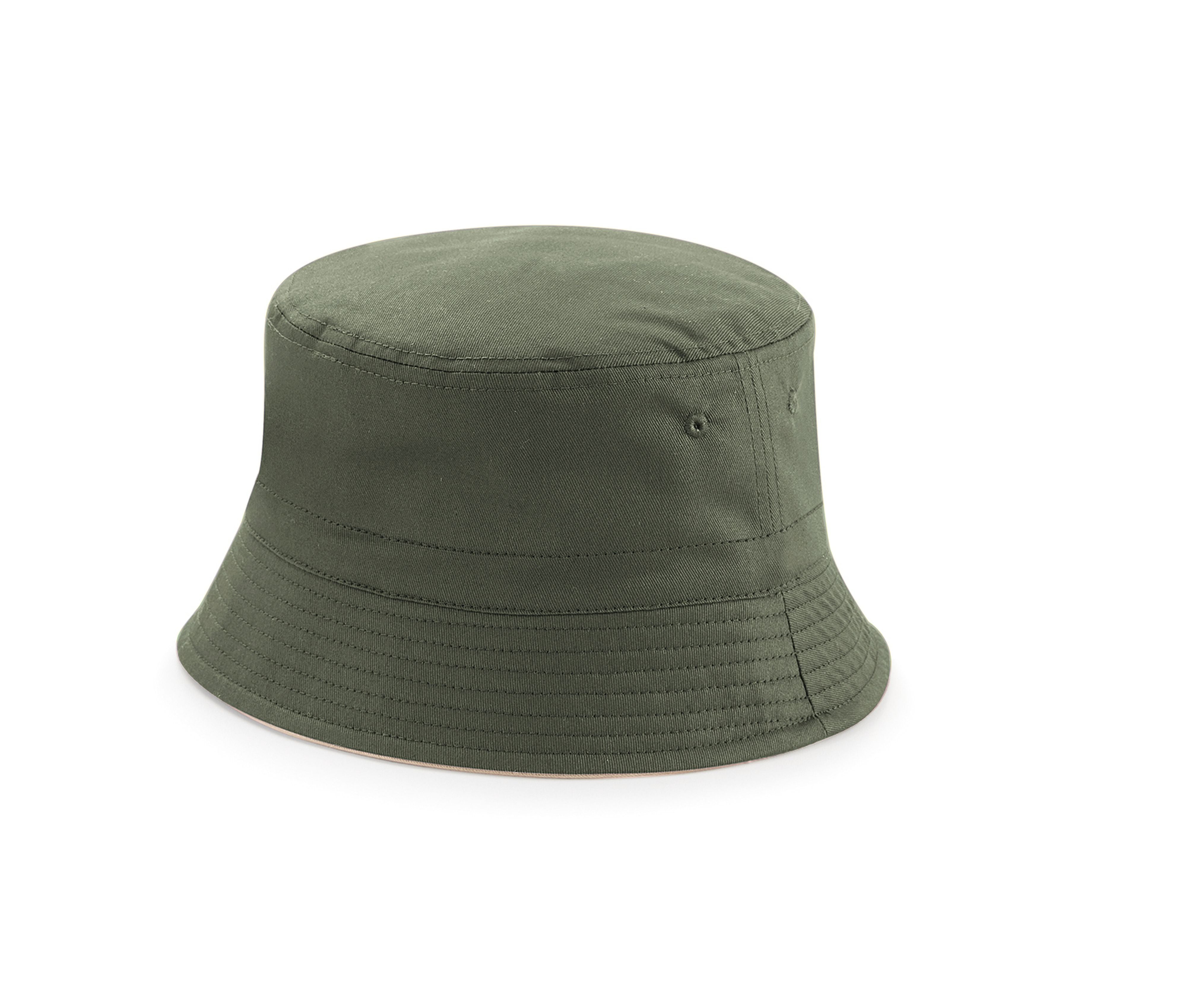 Chapeau Réversible - Olive Green/stone