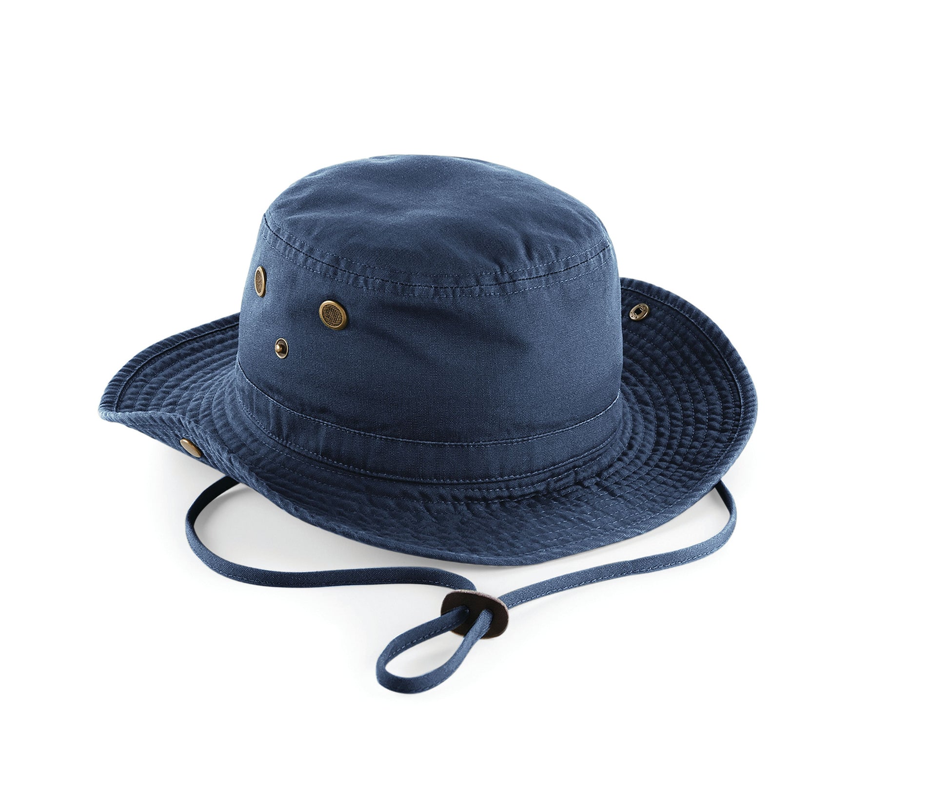Chapeau en Coton Lourd Délavé - Navy