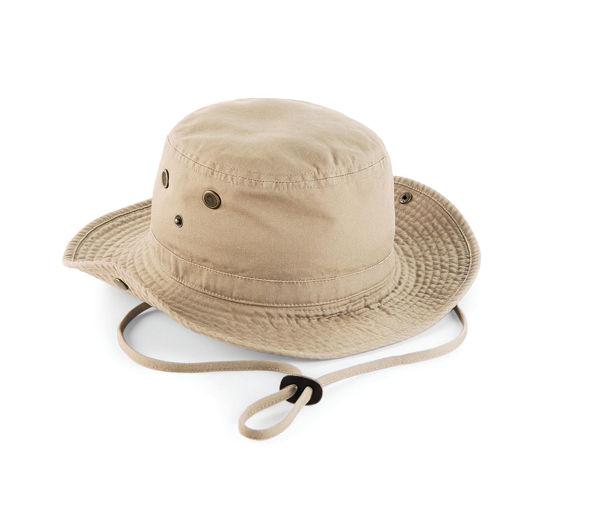 Chapeau en Coton Lourd Délavé - Pebble