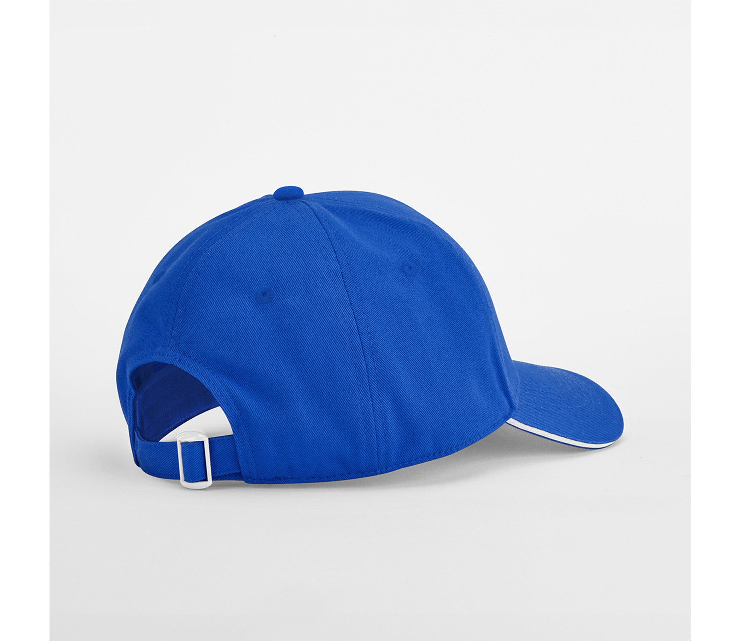Casquette en Coton Organique Avec Liseré - Bright Royal / White