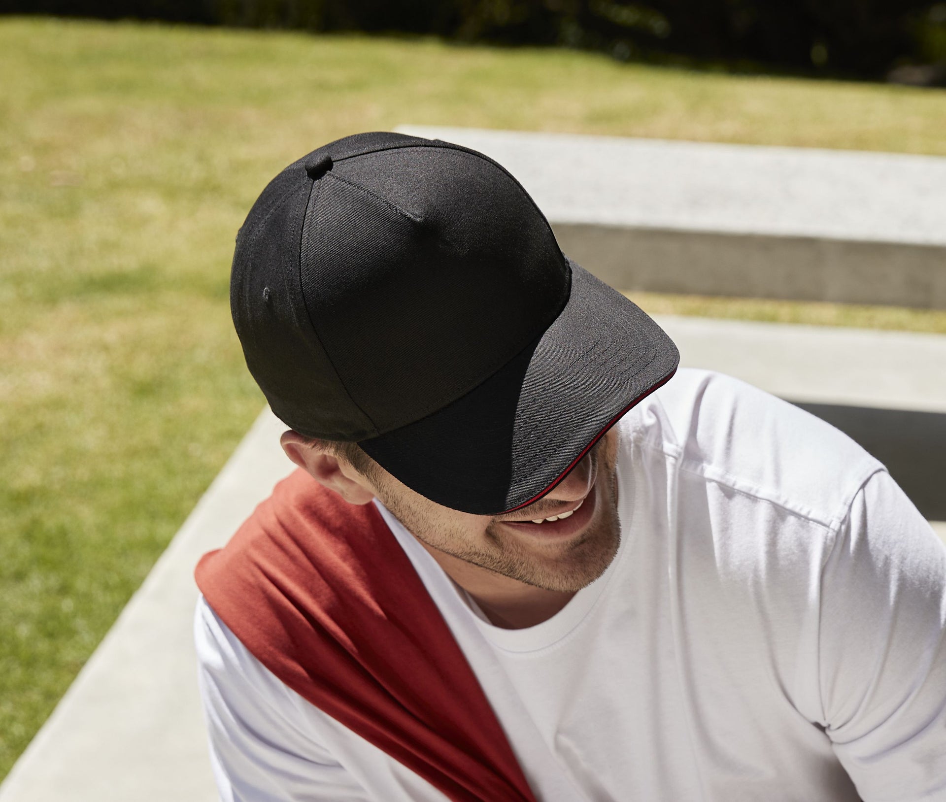Casquette en coton organique avec liseré