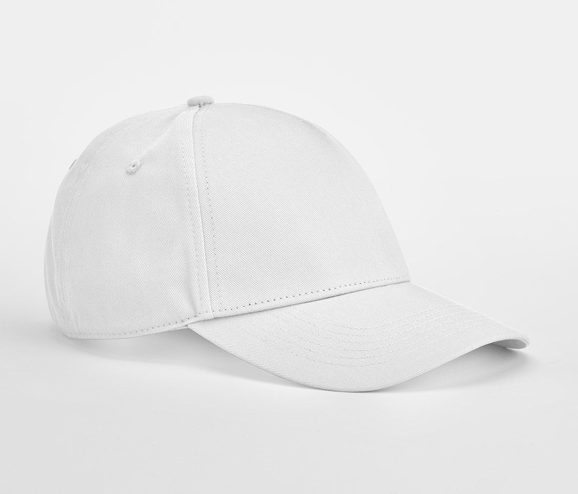 Casquette 5 Pans en Coton Organique - White