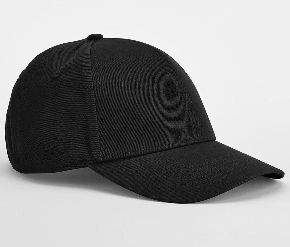 Casquette 5 Pans en Coton Organique - Black