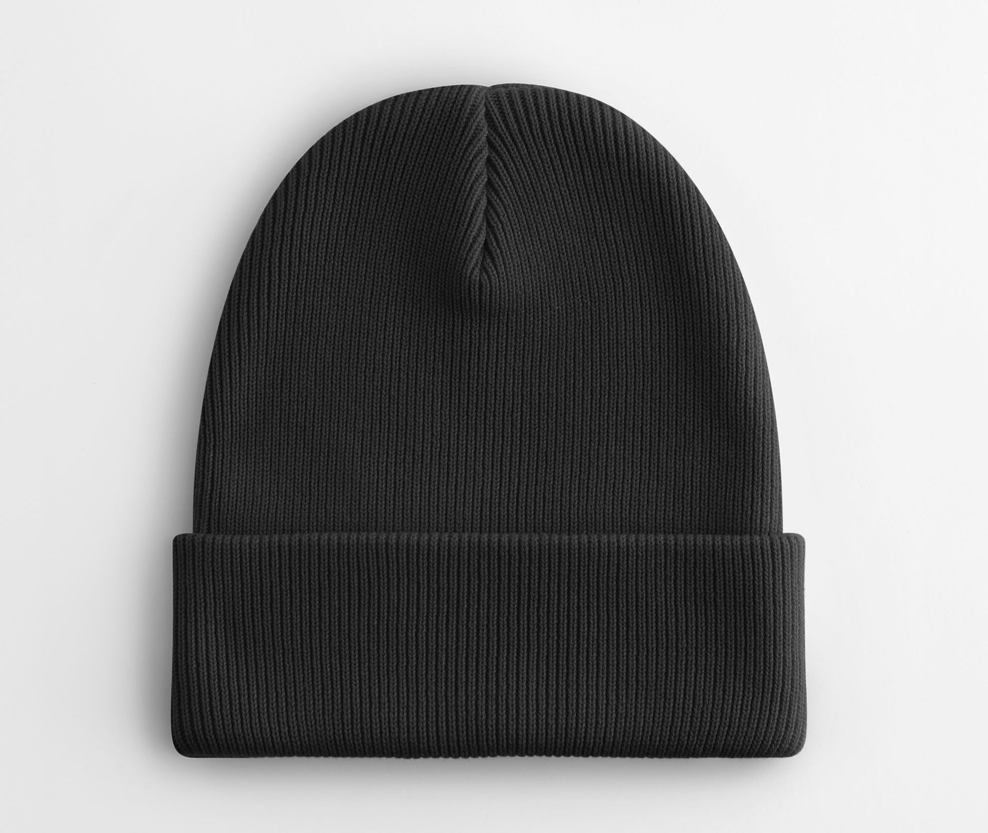 Bonnet en Coton Organique Avec Rabat - Black