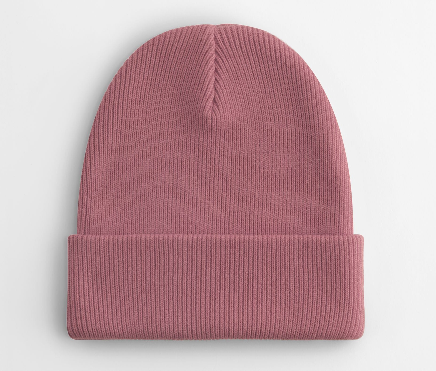 Bonnet en Coton Organique Avec Rabat - Rose Pink