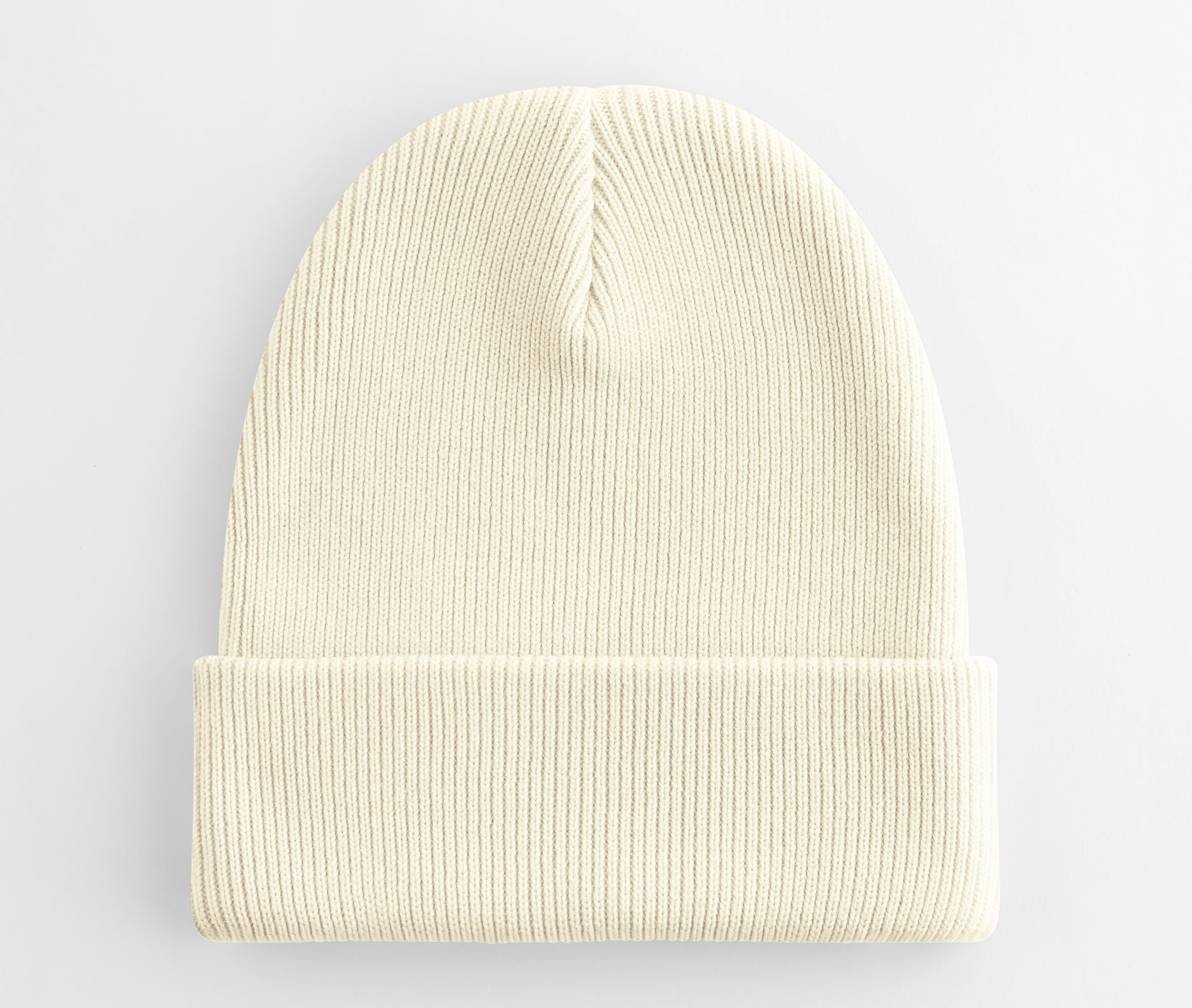 Bonnet en Coton Organique Avec Rabat - Off White