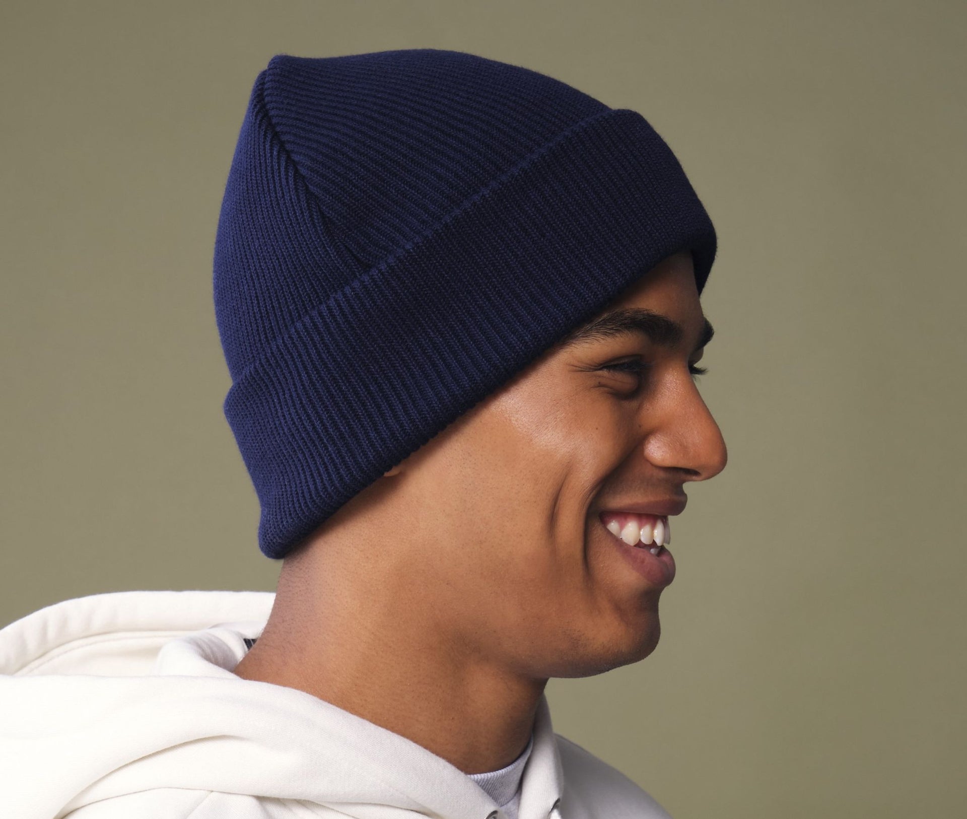 Bonnet en coton organique avec rabat