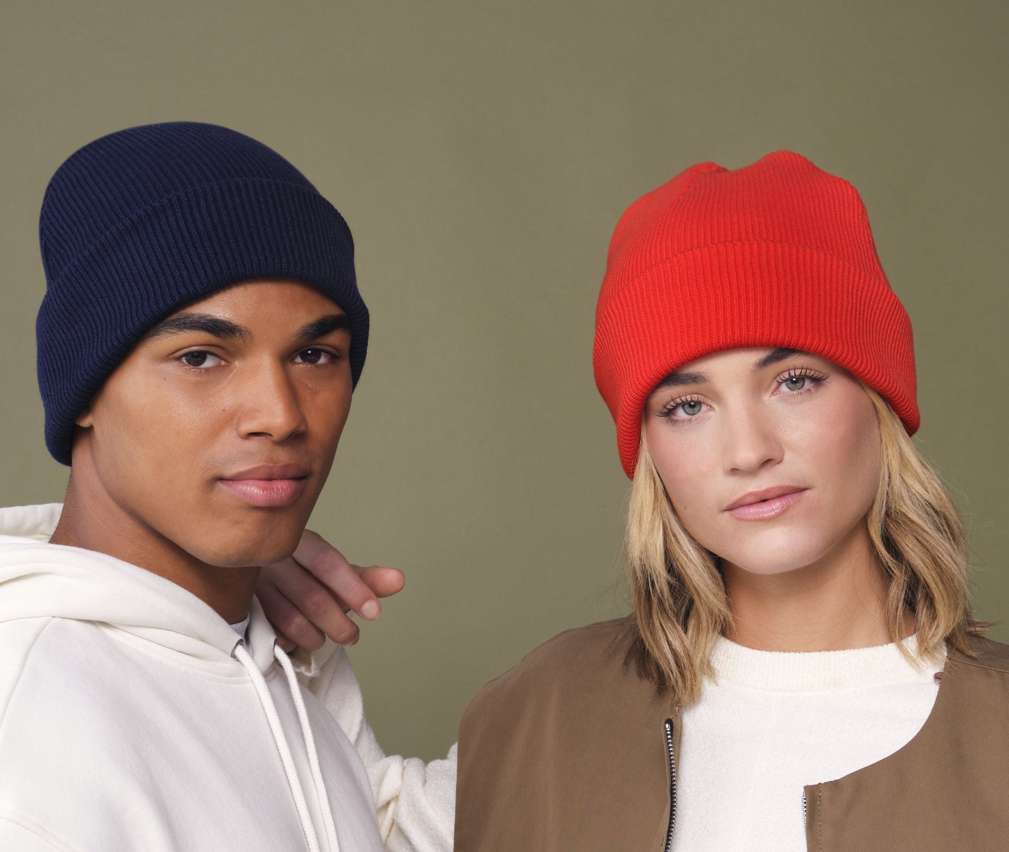 Bonnet en coton organique avec rabat