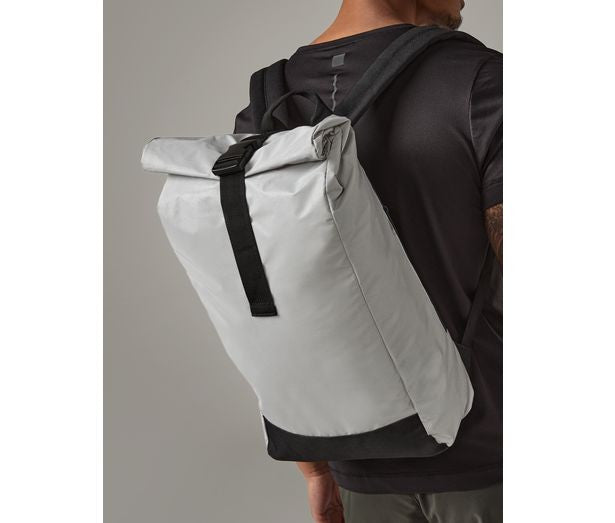 Sac à dos réfléchissant avec fermeture enroulable