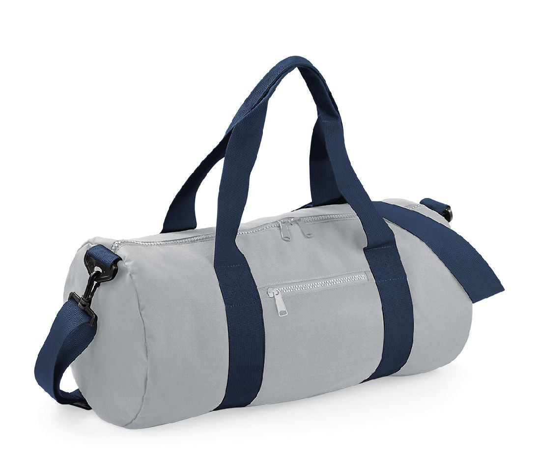 Sac de Voyage Contrasté - Light Grey/french Navy
