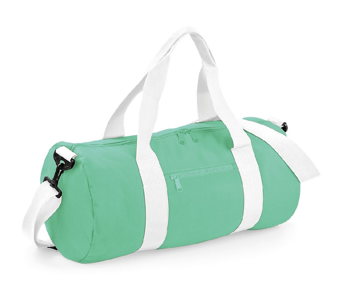 Sac de Voyage Contrasté - Mint Green/white