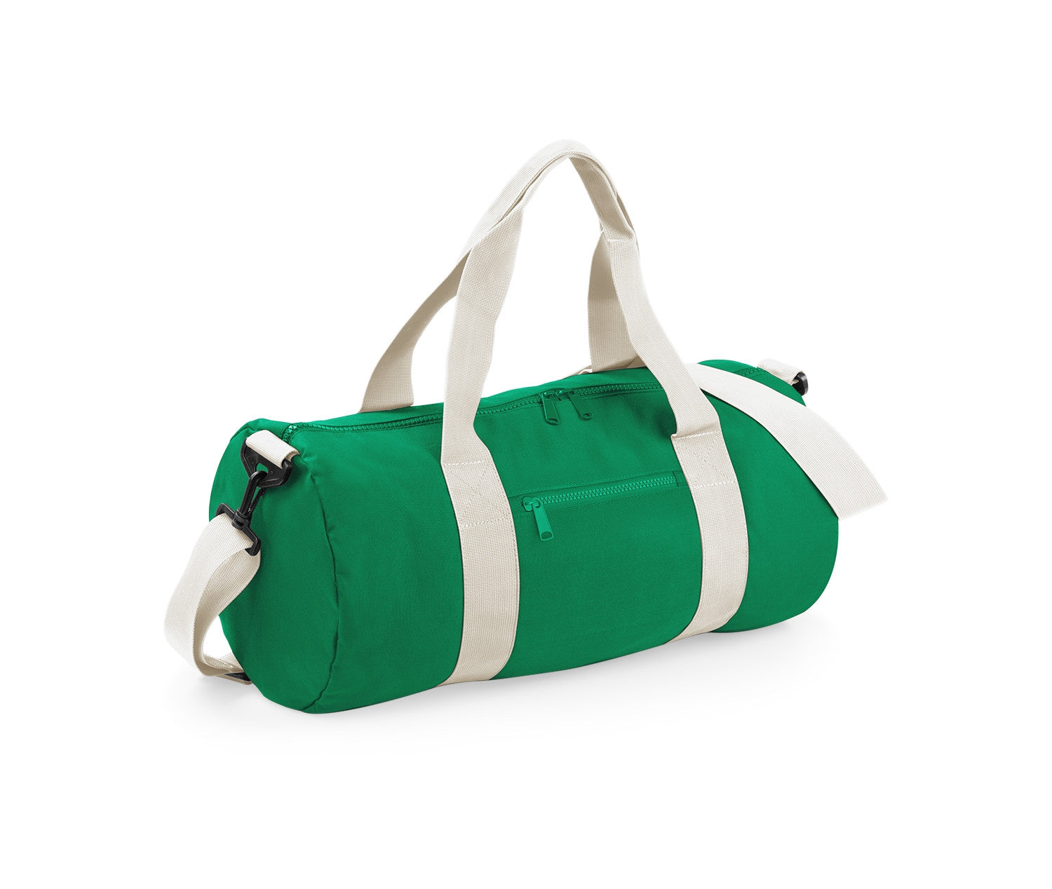 Sac de Voyage Contrasté - Kelly Green/off White