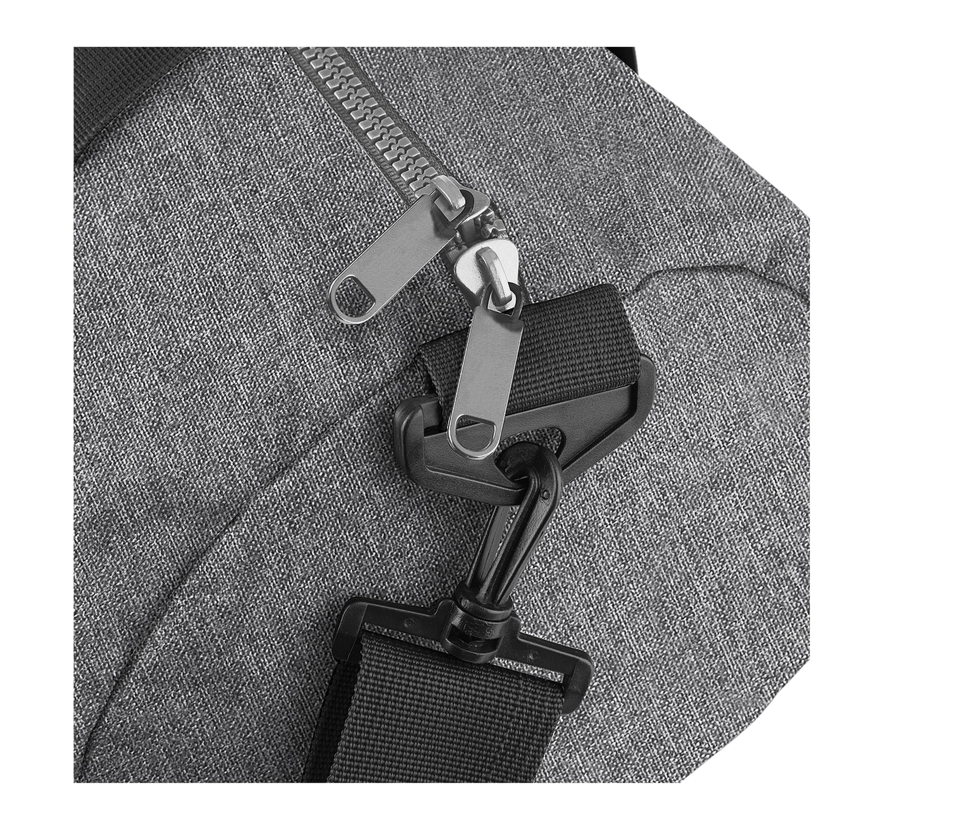 Sac de Voyage Contrasté - Grey Marl/black