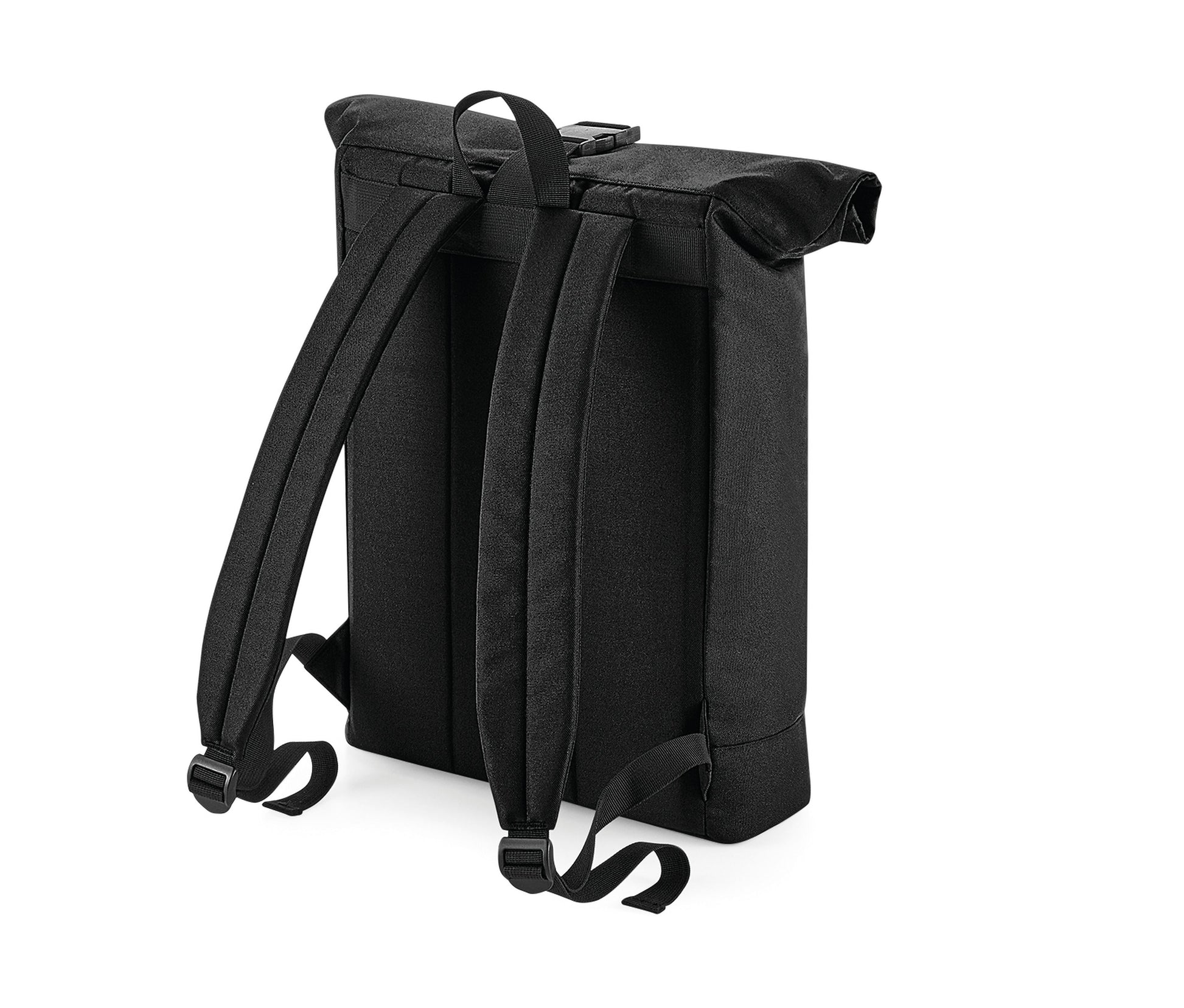 Sac à Dos Fermeture à Enroulement en Matériaux Recyclés - Black