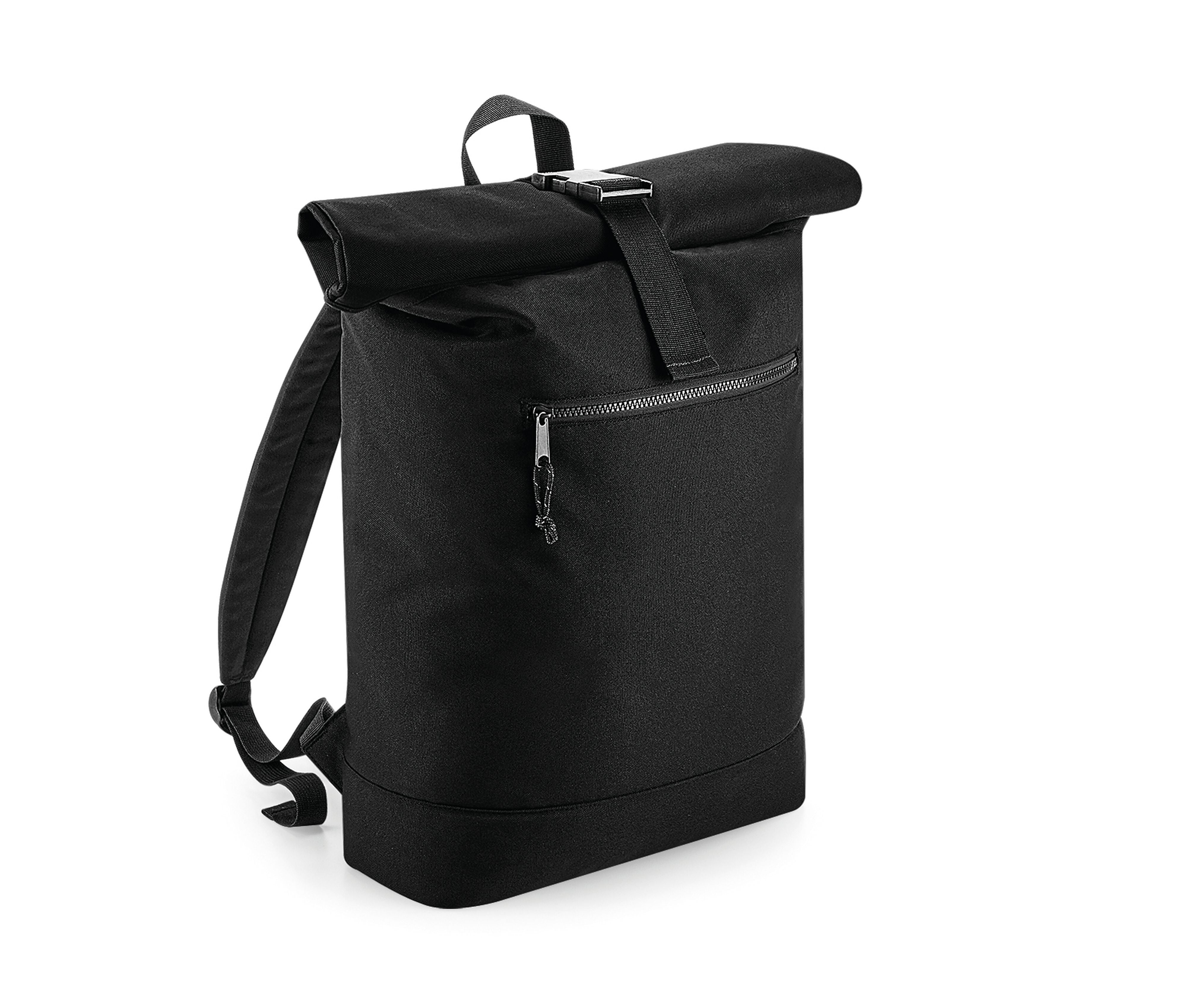 Sac à Dos Fermeture à Enroulement en Matériaux Recyclés - Black