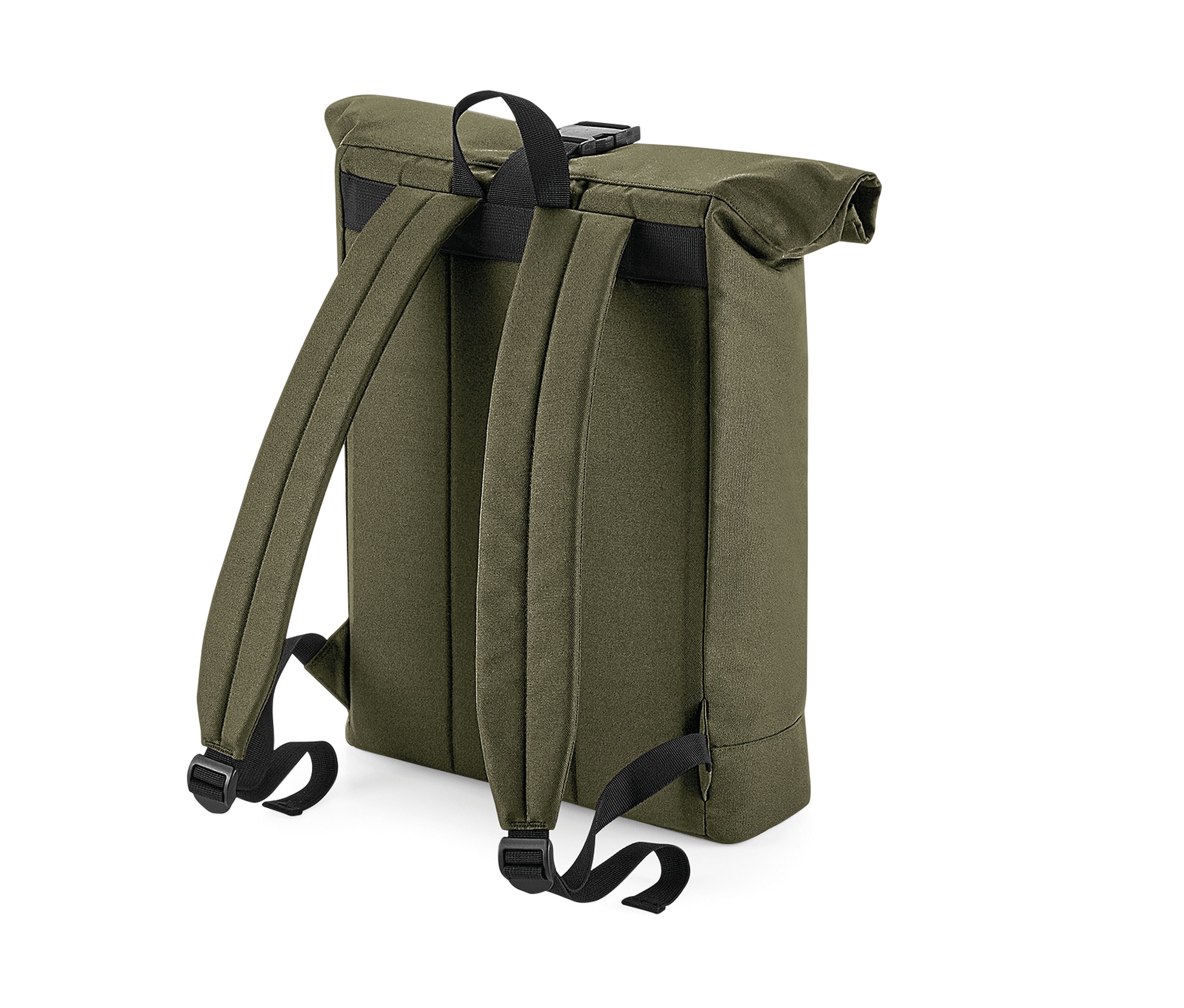 Sac à Dos Fermeture à Enroulement en Matériaux Recyclés - Military Green