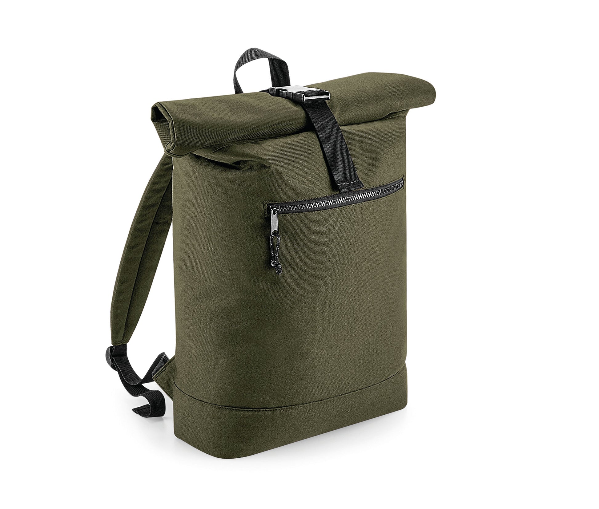Sac à Dos Fermeture à Enroulement en Matériaux Recyclés - Military Green