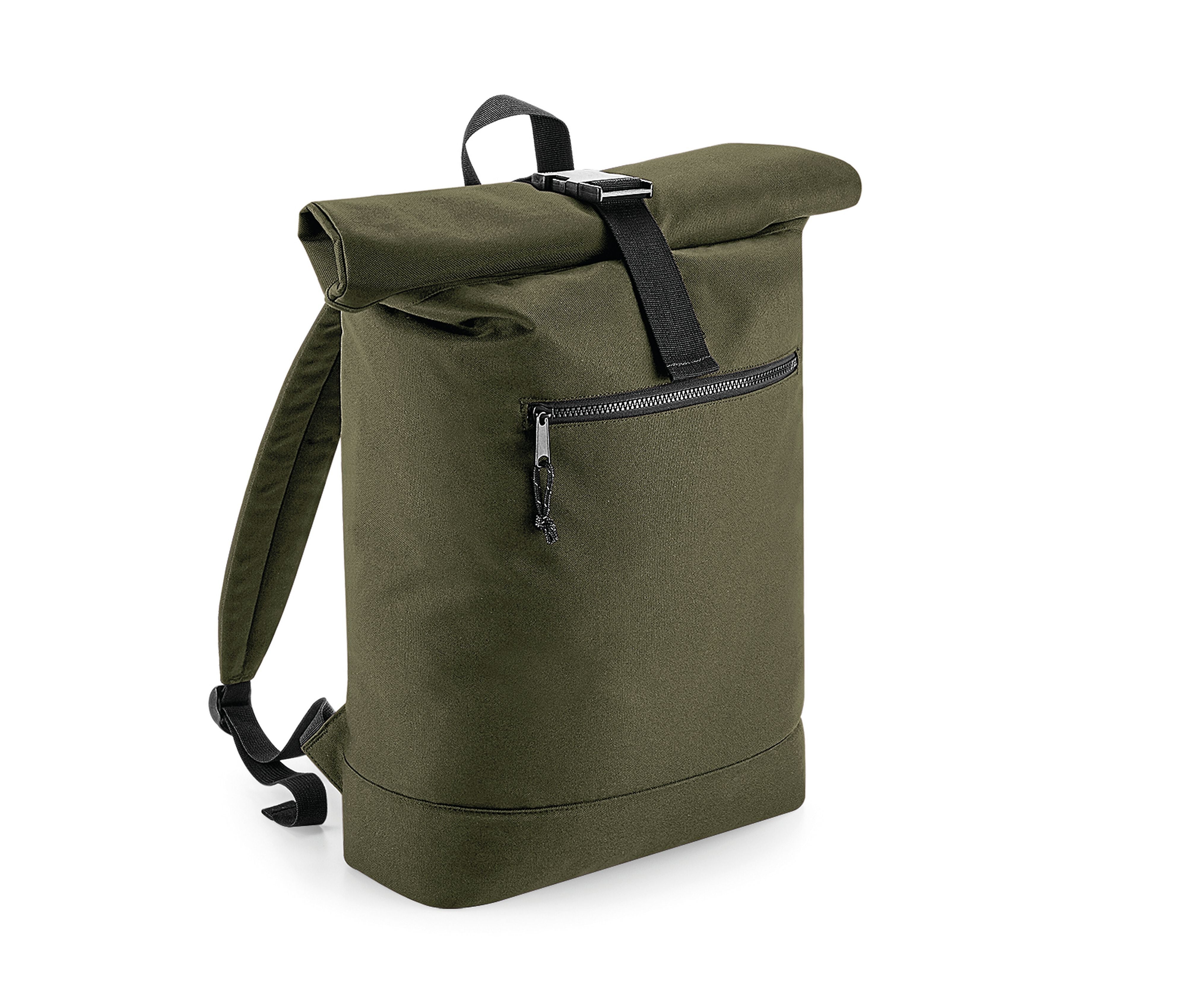 Sac à Dos Fermeture à Enroulement en Matériaux Recyclés - Military Green