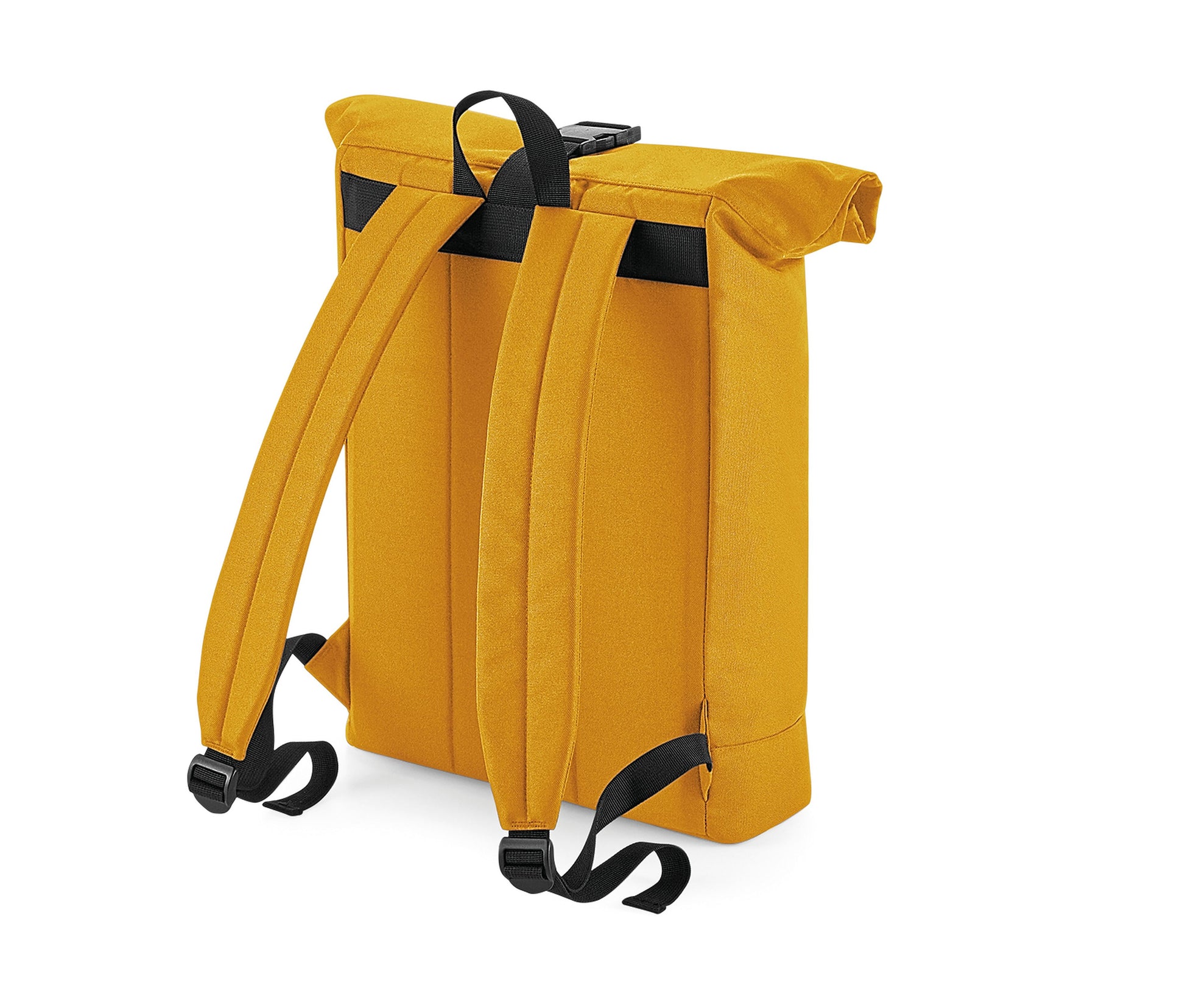 Sac à Dos Fermeture à Enroulement en Matériaux Recyclés - Mustard