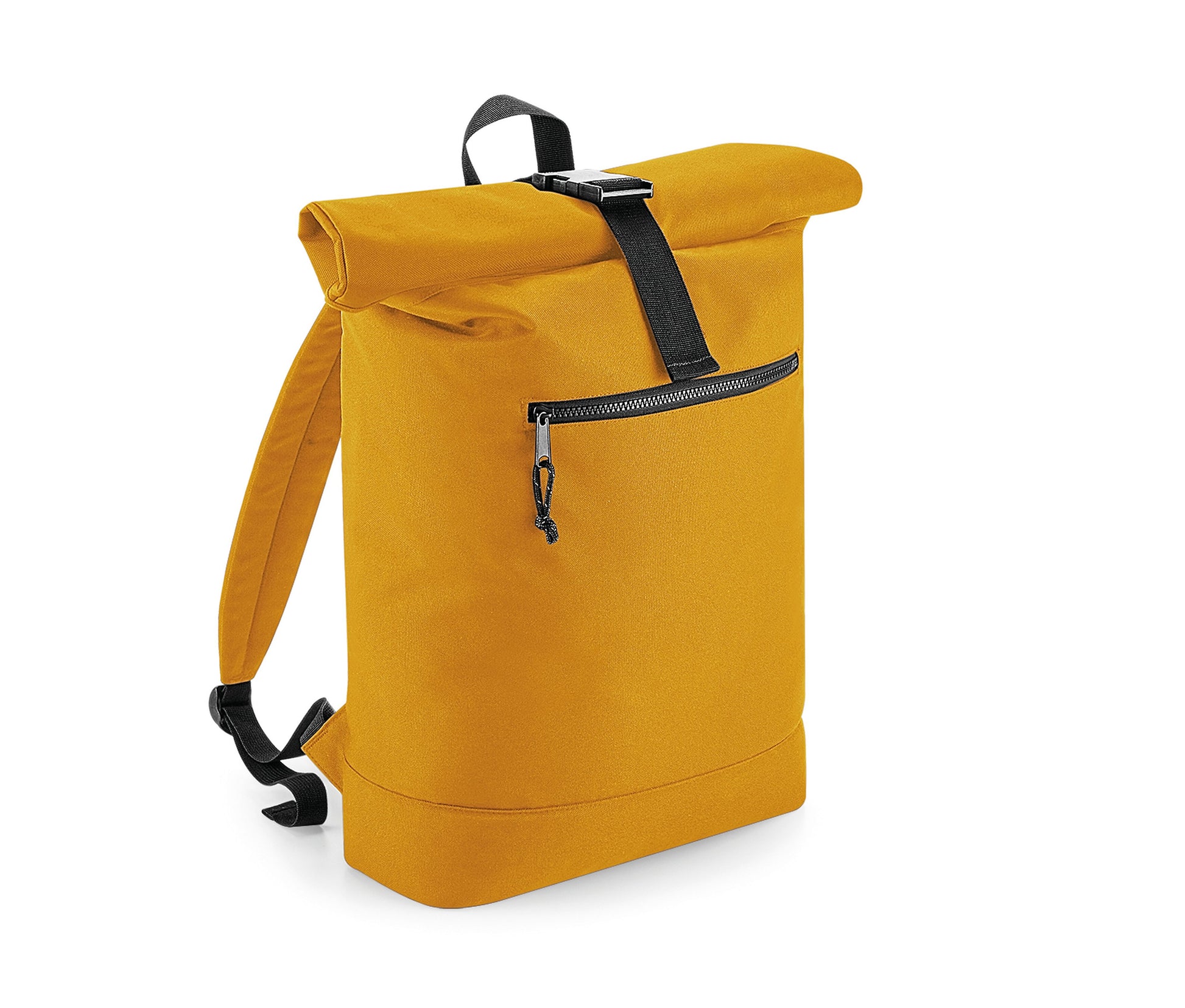 Sac à Dos Fermeture à Enroulement en Matériaux Recyclés - Mustard