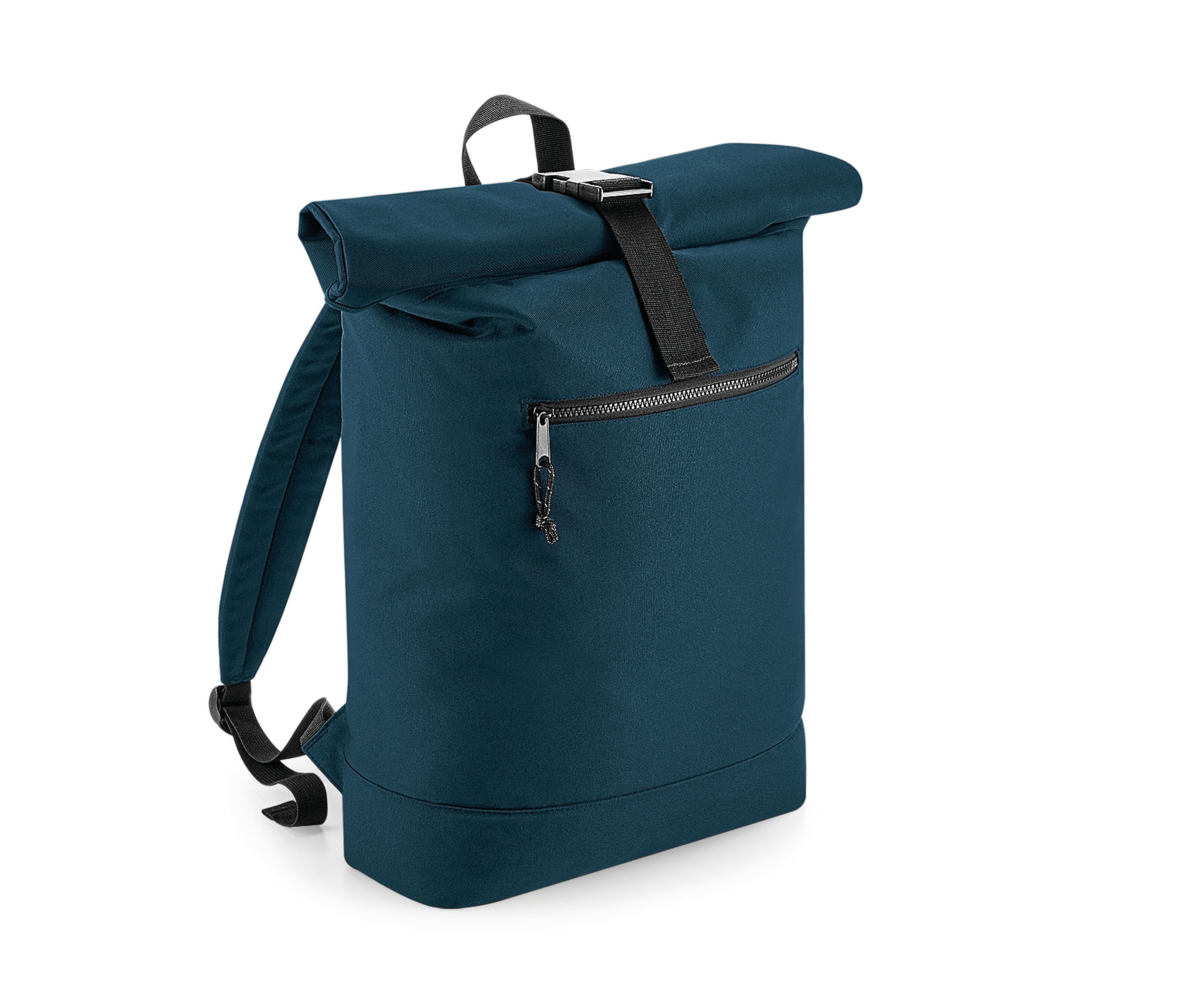 Sac à Dos Fermeture à Enroulement en Matériaux Recyclés - Petrol