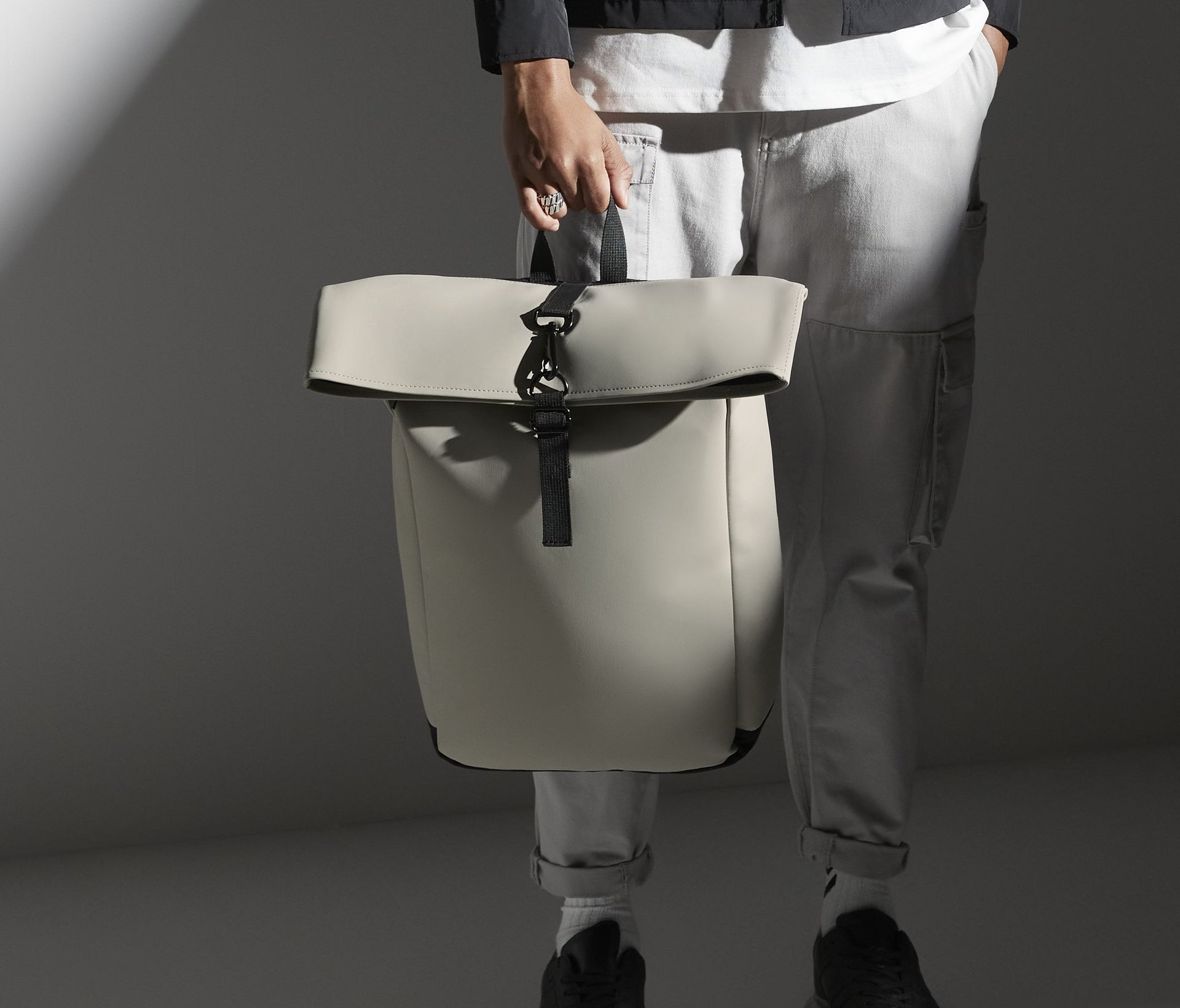 Sac à dos avec rabat enroulable