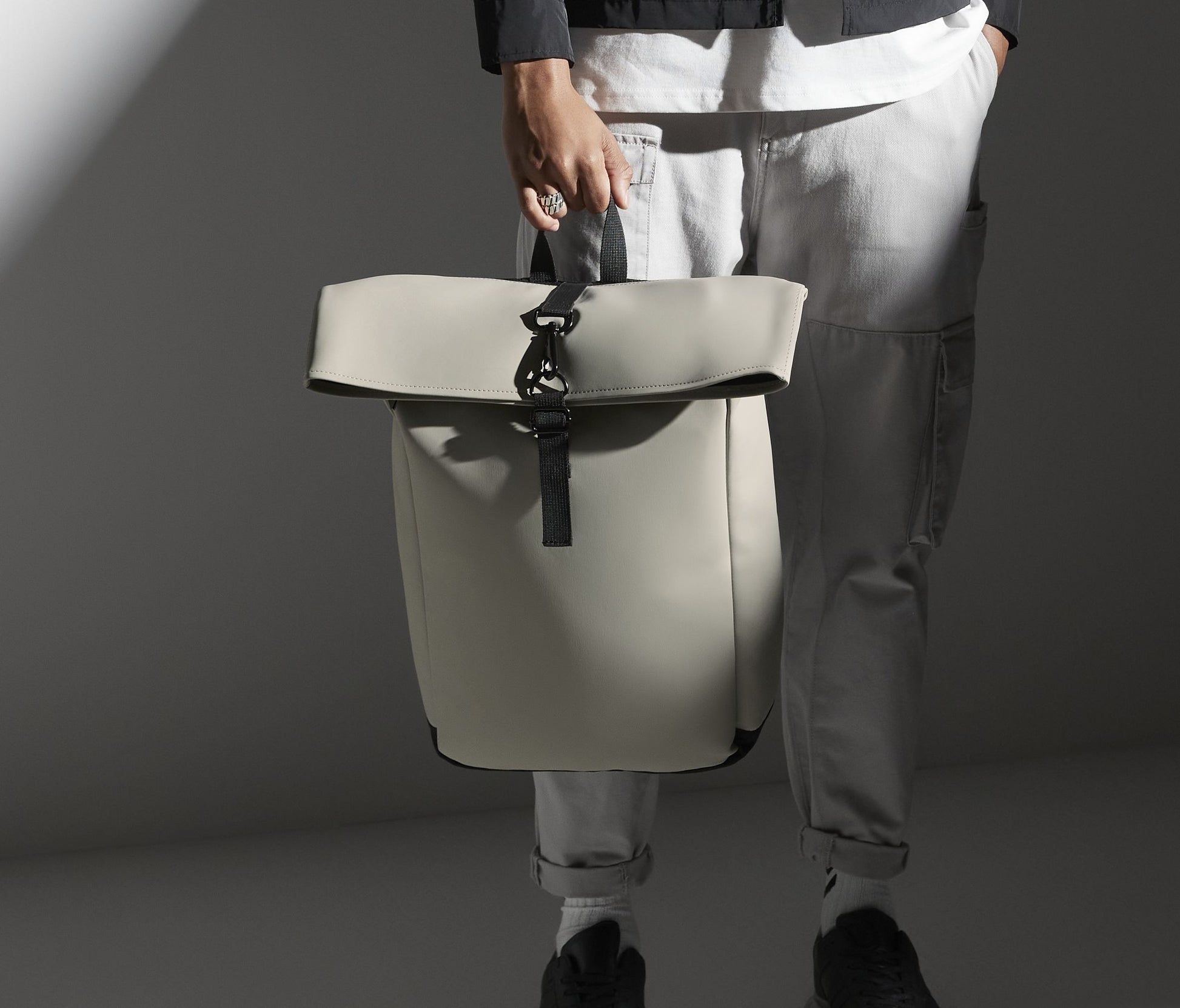 Sac à dos avec rabat enroulable