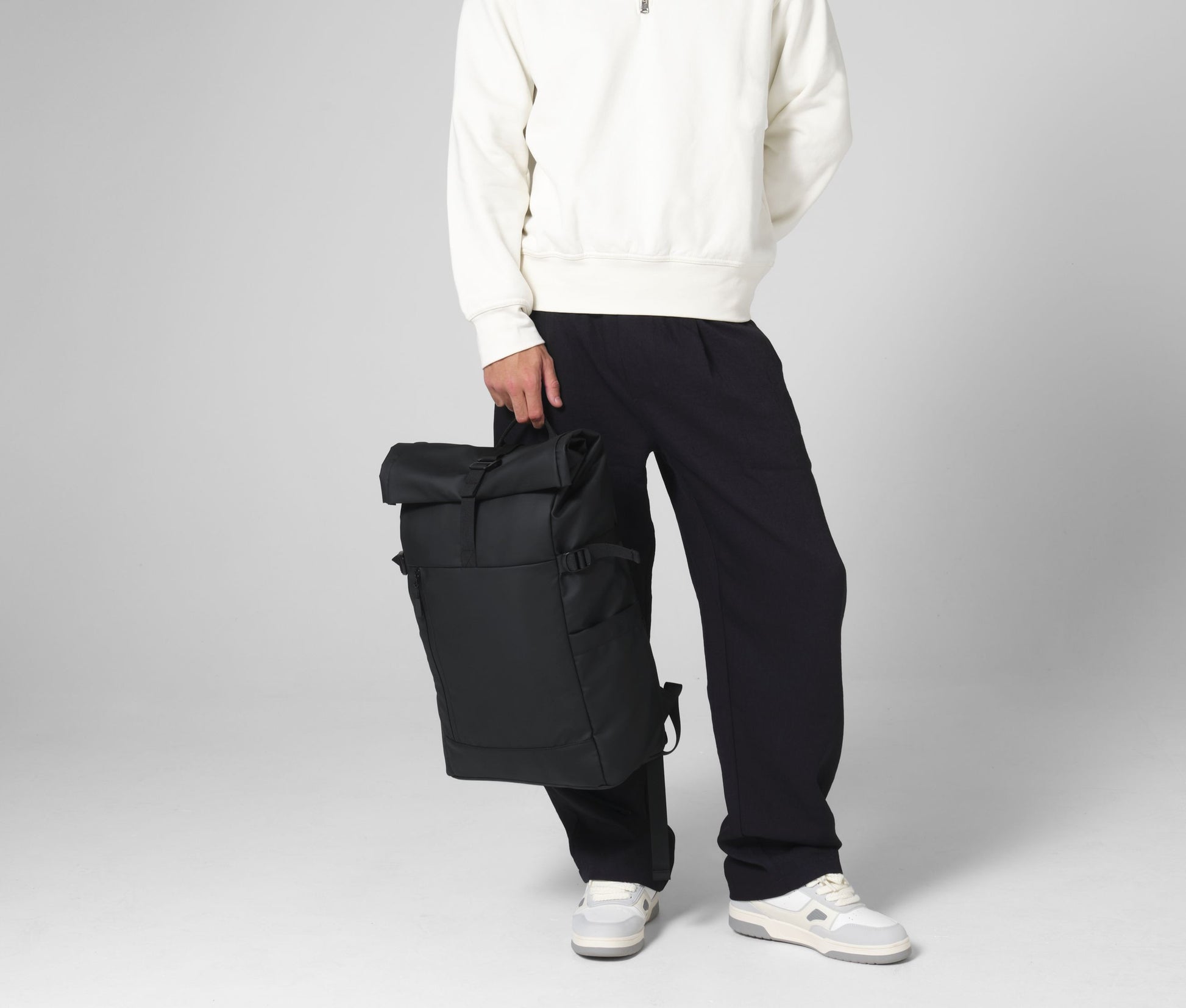 Sac à dos avec fermeture à enroulement